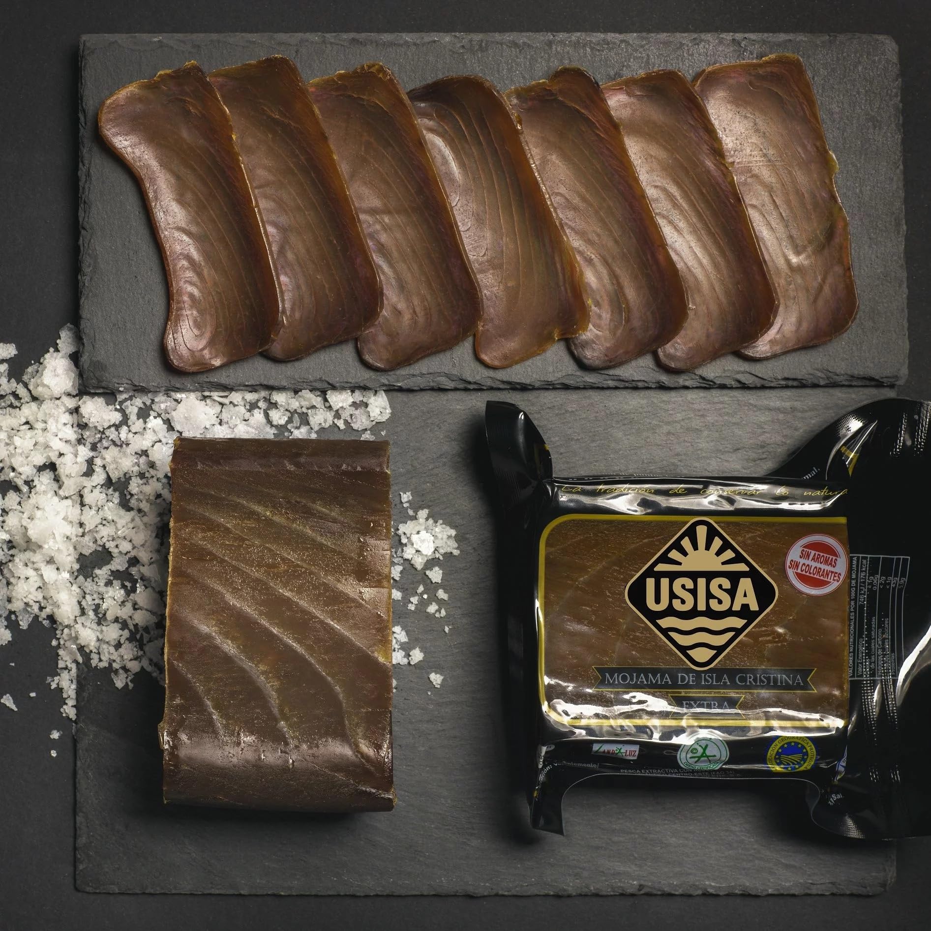 1Kg Mojama extra de Atún USISA | Mojama de Isla Cristina 4 trozos de 250gr aprox.