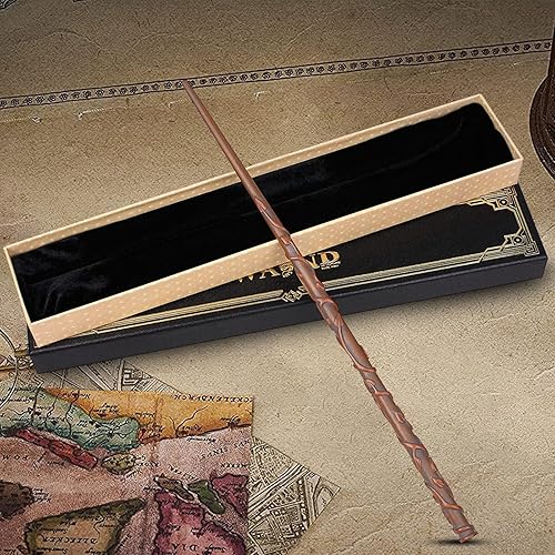 Miniatura 2 de NEPHEW Varita mágica, varita de mago, varita mágica de mago, varita mágica de madera tallada a mano, varita de núcleo de acero de resina, una varita