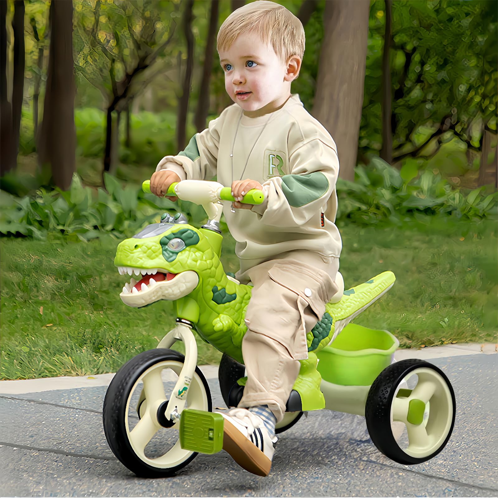 Umbrella Strollers For Toddlers 1-5 Dinosaur Kids Tricycle Big