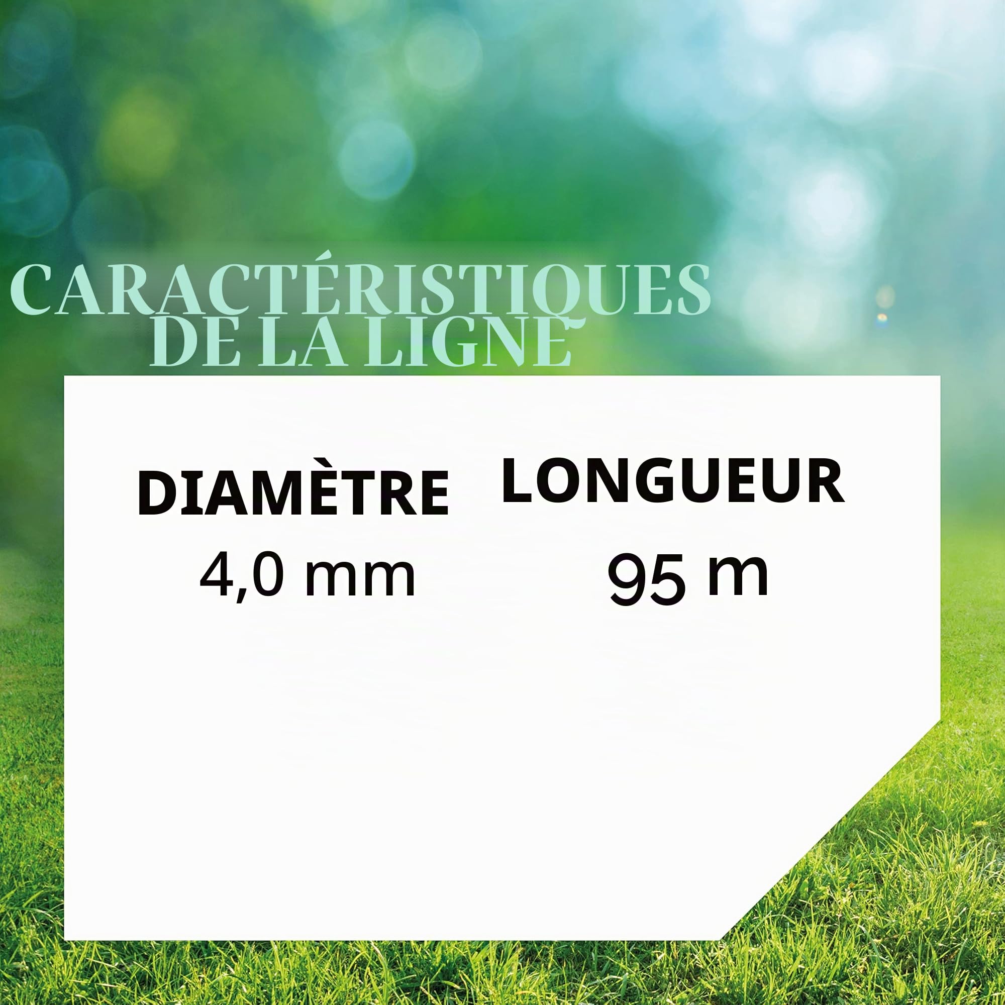 Fil de débroussailleuse Oregon Jaune Carré 4mm, Coupe herbes hautes, mauvaises herbes, végétation dense, Fil nylon haute résistance, compatible avec modèles standards, 4.0mm x 95m (69-478-Y)