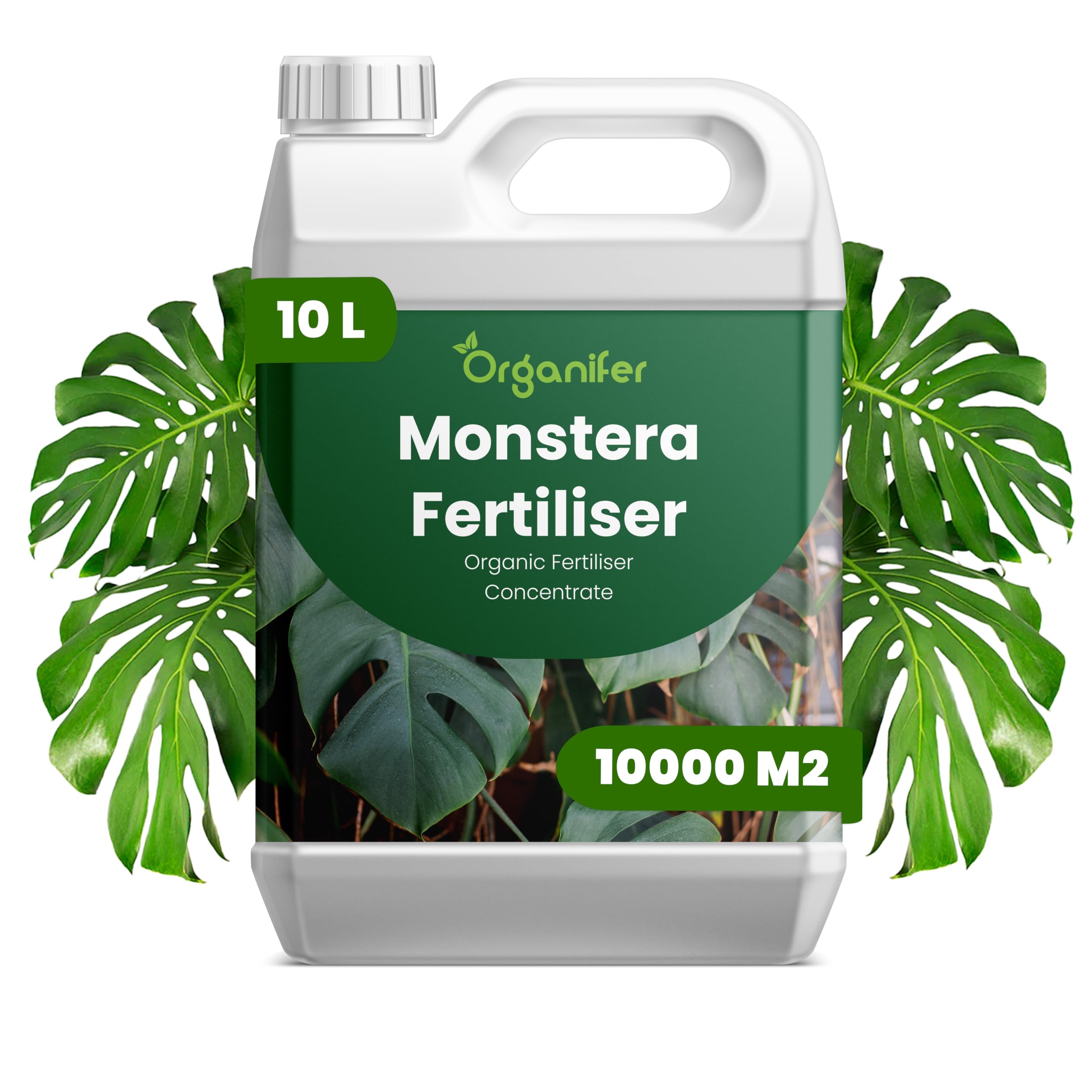 Monstera Flüssigdünger - 10L - NPK 3-4-3 | Flüssig-Pflanzendünger Für Große Zimmerpflanzen Und Dekorative Tropicals - Organifer