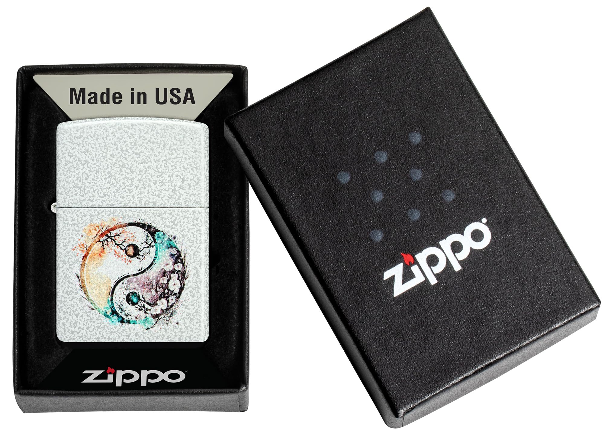 Zippo Accendino Yin Yang 46249 Collezionabile Unisex Bianco Uni