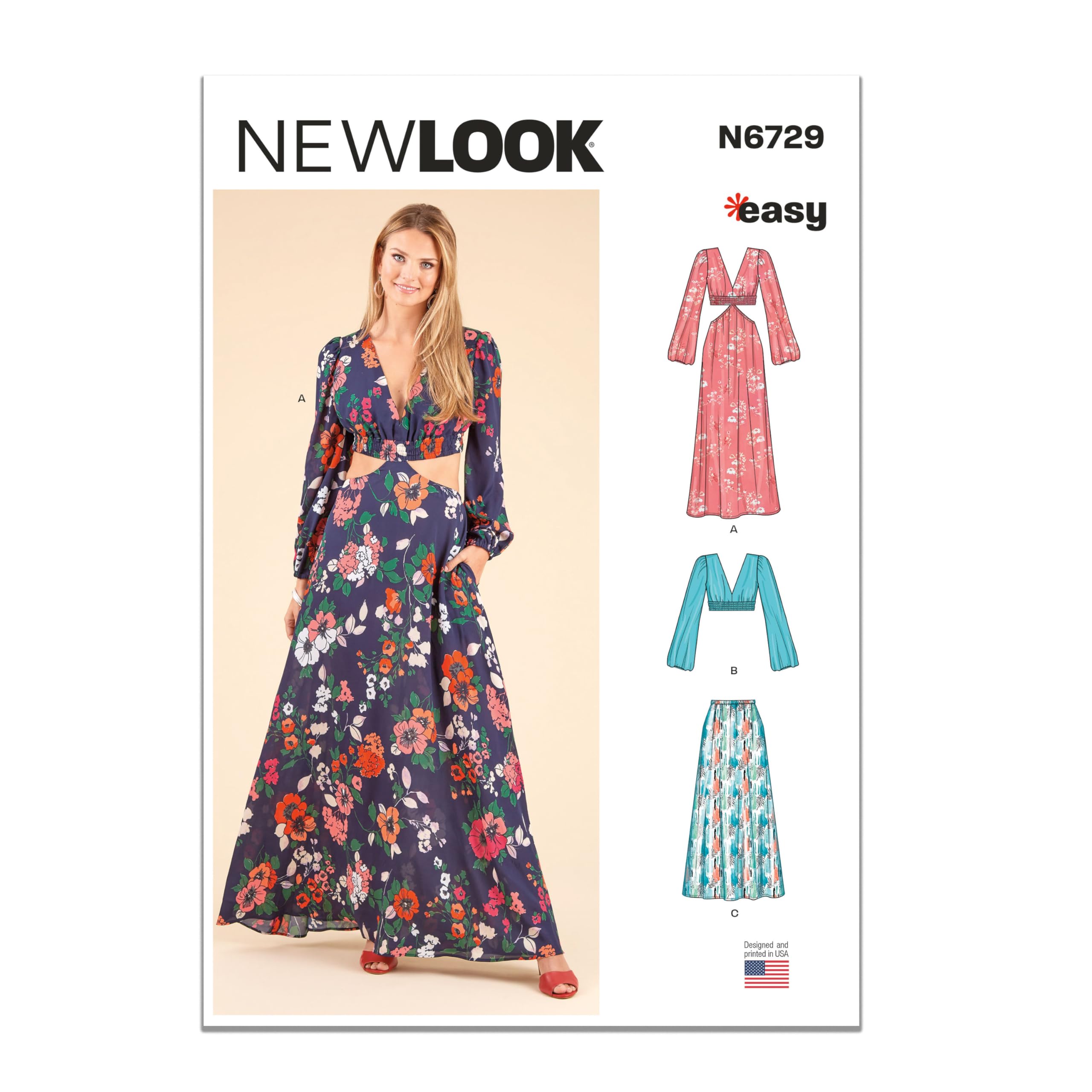 Robe haut et jupe pour femme New Look UN6729A ensemble tailles 34-46