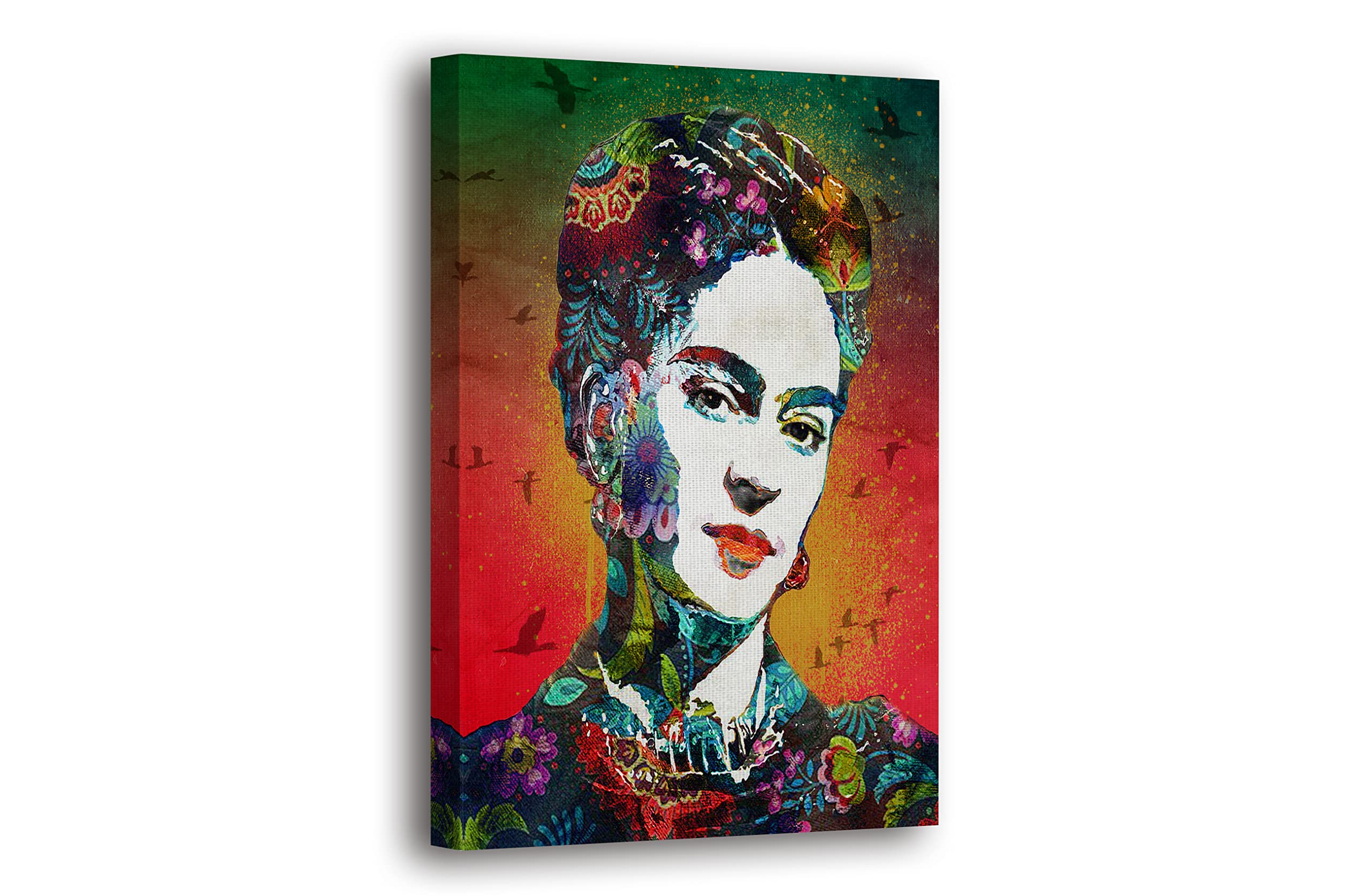 SpiritualHands Frida Kahlo Wall Art Print, Home Decor Framed Poster Wall Art Canvas Artwork for Living Room, Pictures for Bedroom Painting (24"x36" -