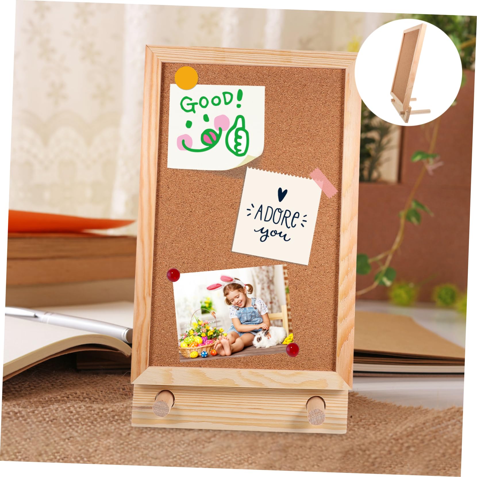 Gadpiparty Bacheca in Sughero Bacheca Tavolo Decorativa Promemoria Per Casa e Ufficio Leggera e Resistente Per Appunti e Messaggi
