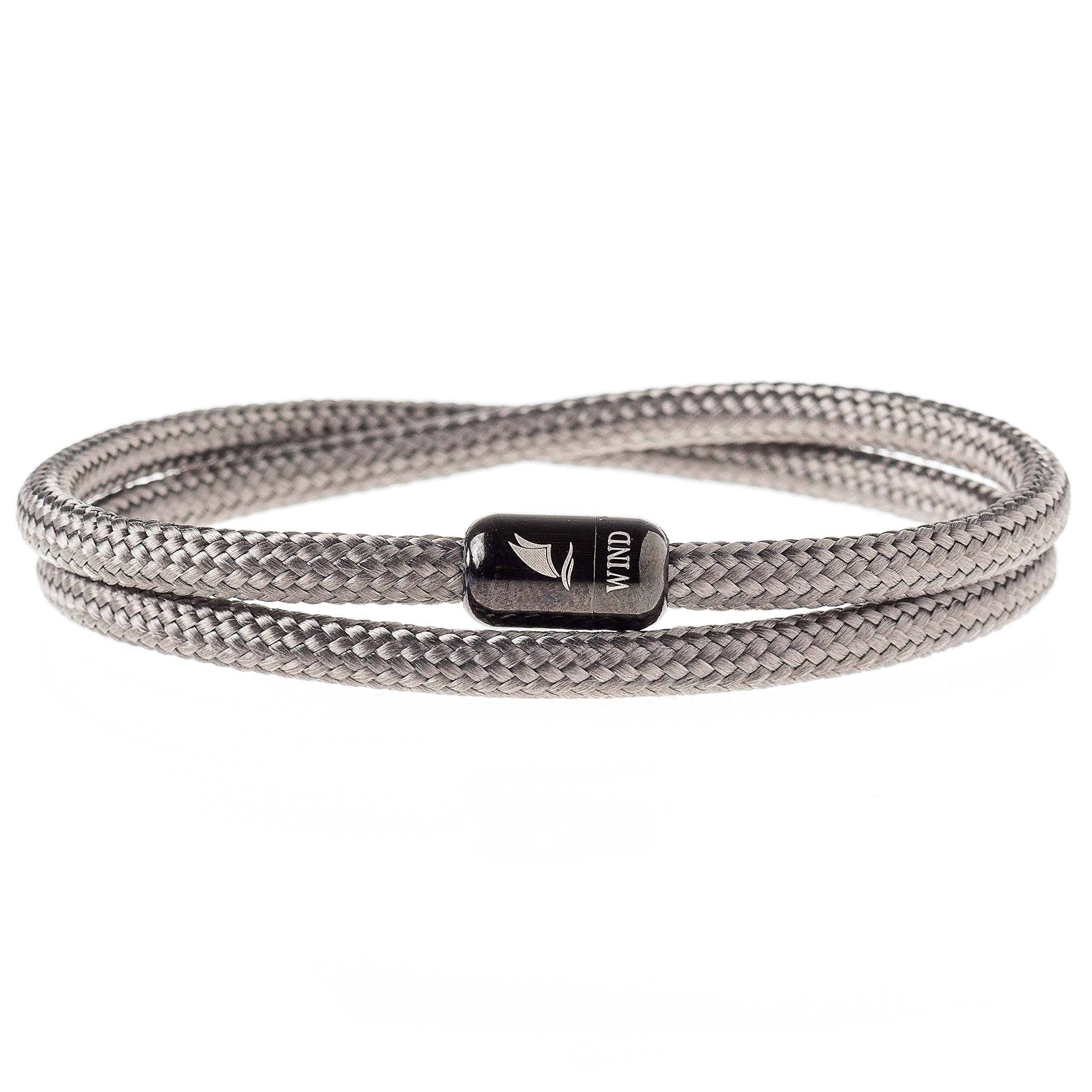 Wind Passion - Bracciale Uomo Corda Sportivo Surfer Marinaio Lifestyle Con Nautica Mare Magnetica Donna Idea Regalo-image