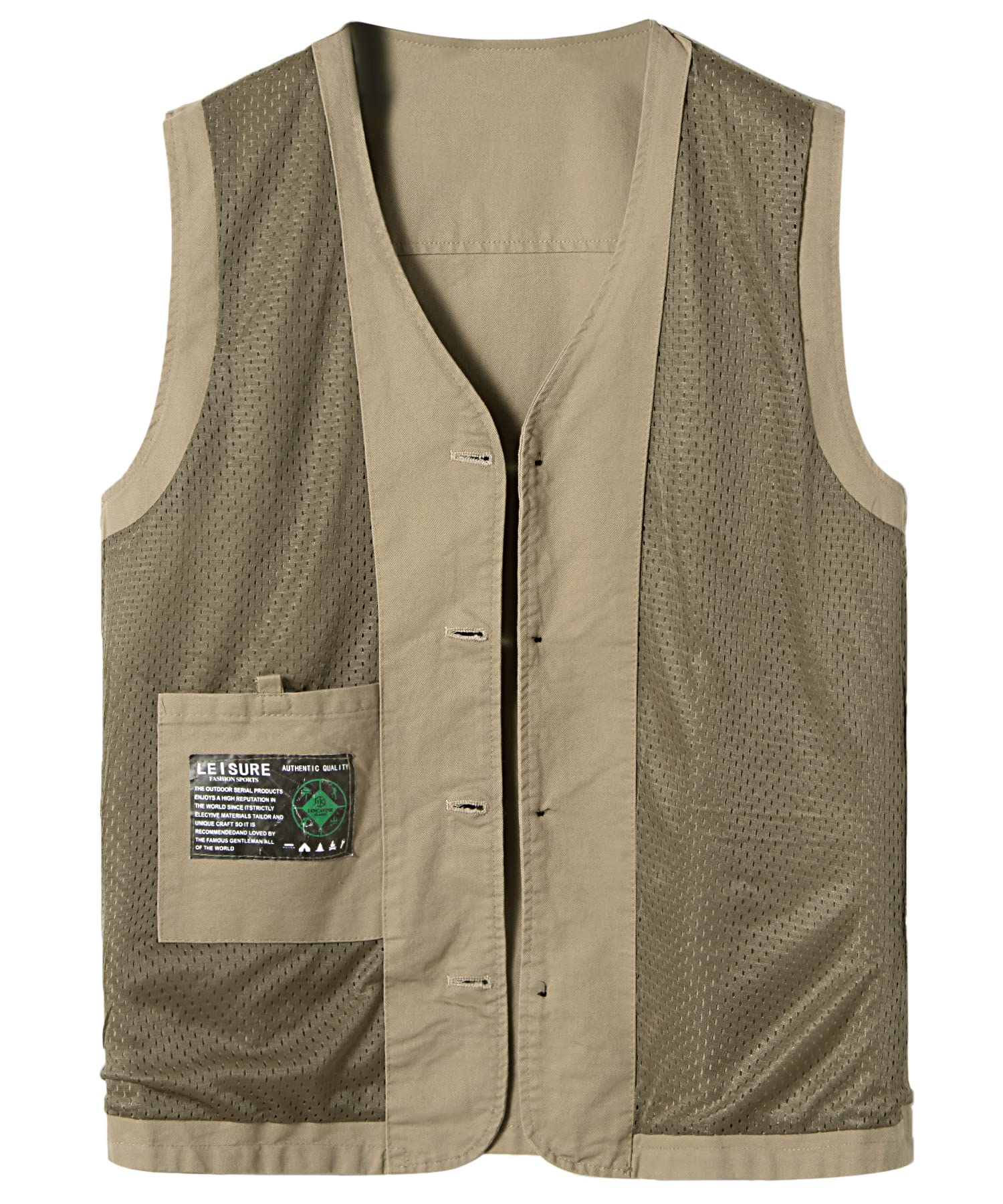 Gilet da Pesca da Uomo Gilet da Caccia Reporter Fotografi Viaggi Gilet da Trekking All'aperto Giubbotti Senza Maniche Gilet da Campeggio
