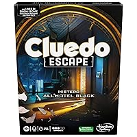 Hasbro Gaming Cluedo Escape - Mistero all'Hotel Black, Gioco da Tavolo in Versione Escape Room