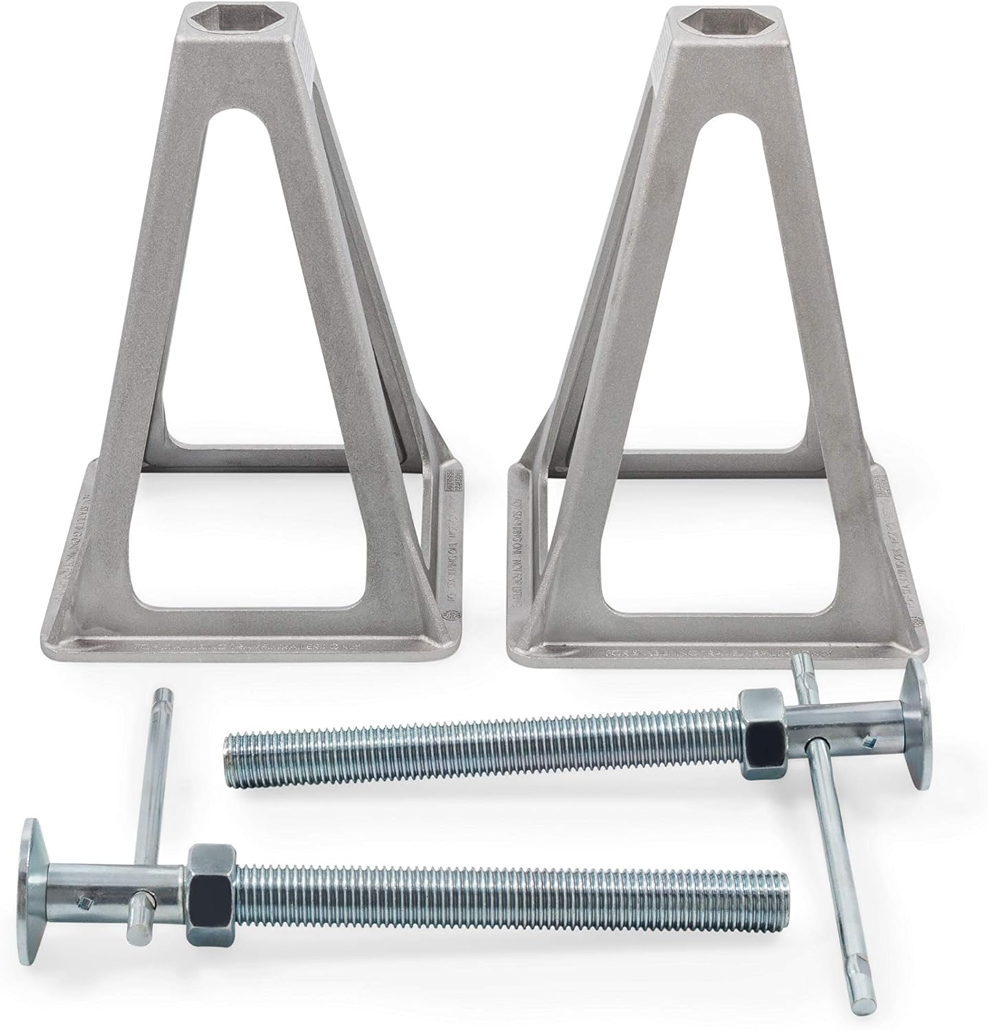 Camco Aluminum Stack Jacks — Stabilize & Position Your RV, Trailer Or Camper —Supports Up to 6,000 lb — Extends 11" - 17" — Pack of 4 (44560)
