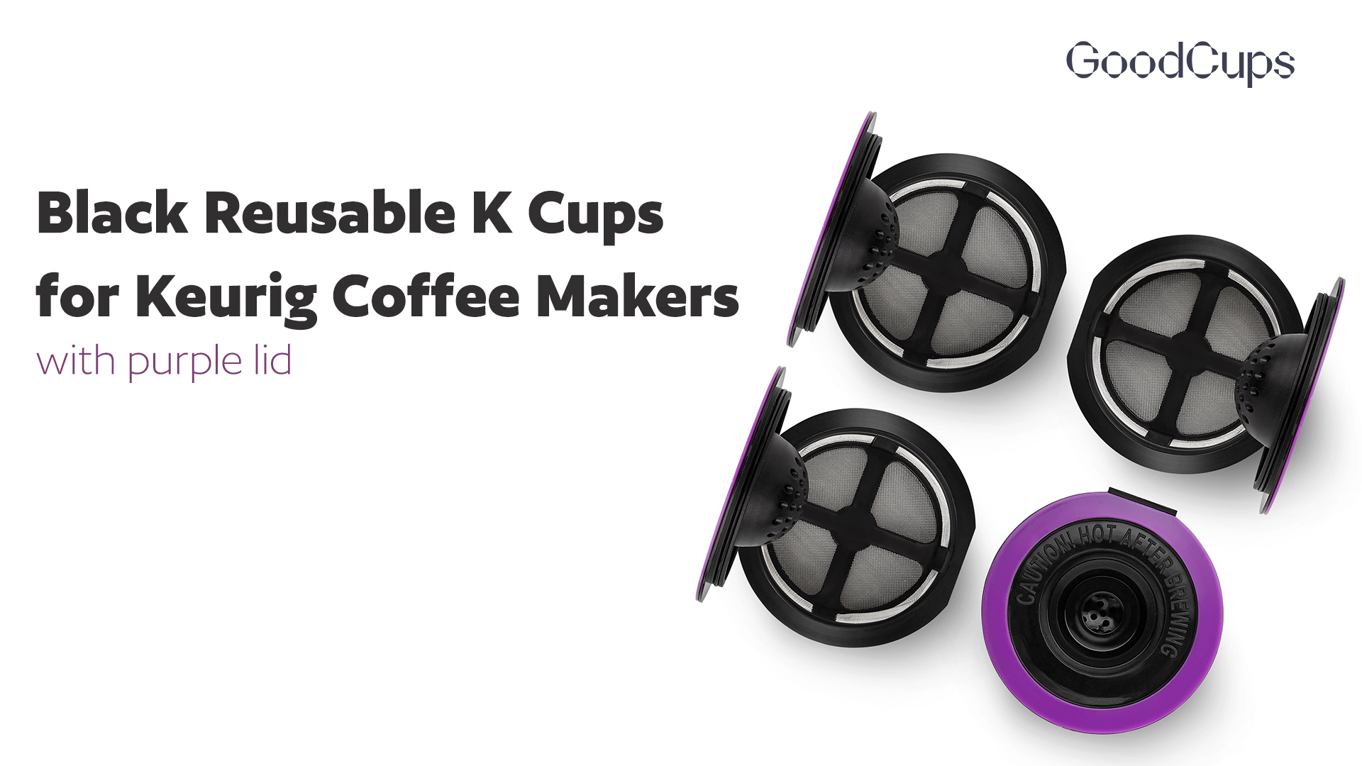 Amazon.com: 4 Black Reusable K Cups for Keurig Coffee Makers