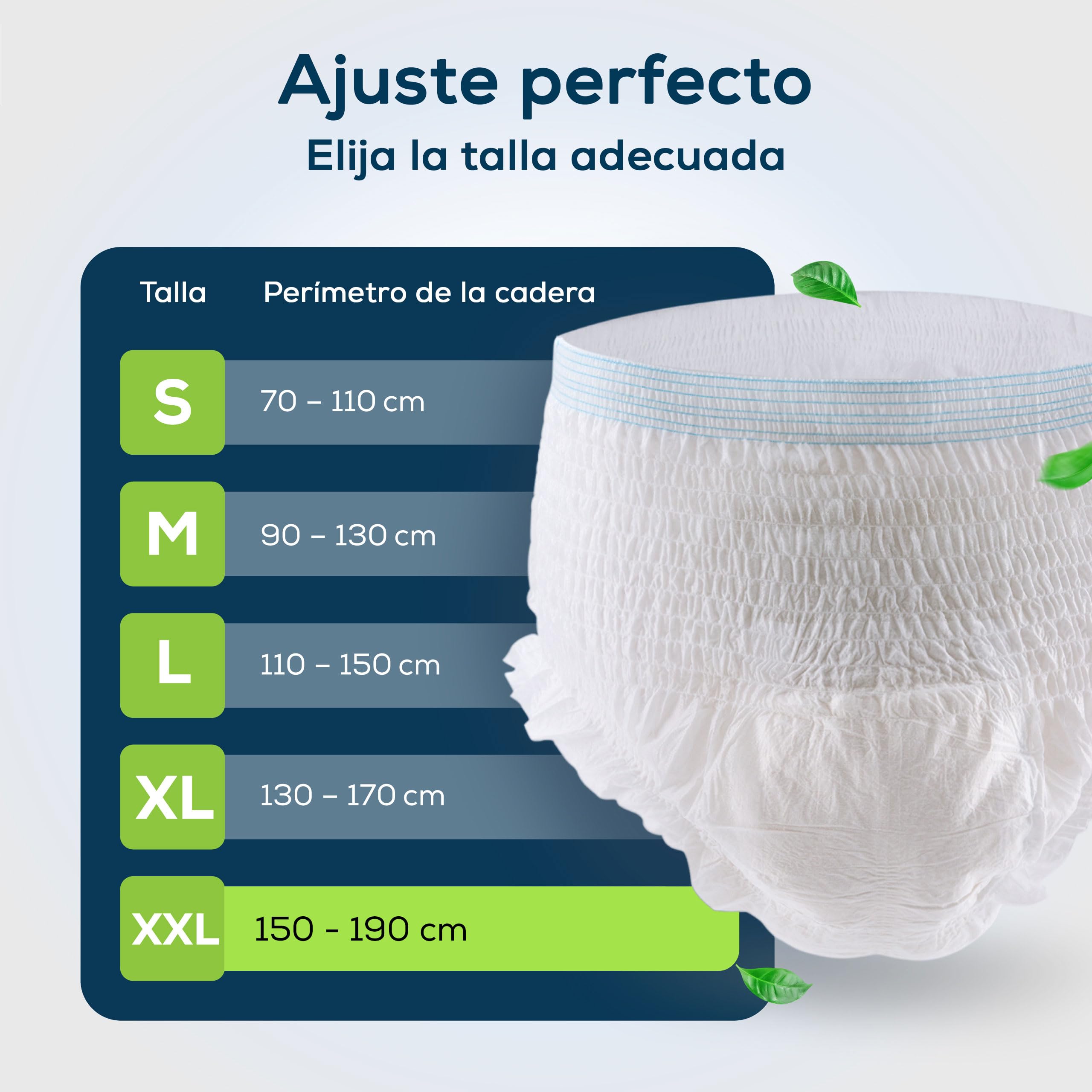 Sensalou - Ropa interior para incontinencia para adultos, hombres y mujeres, talla XXL, 88 unidades, pañales