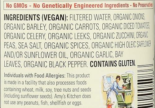Miniatura 4 de Amy's Sopa orgánica de cebada vegetal, 14.1 onzas