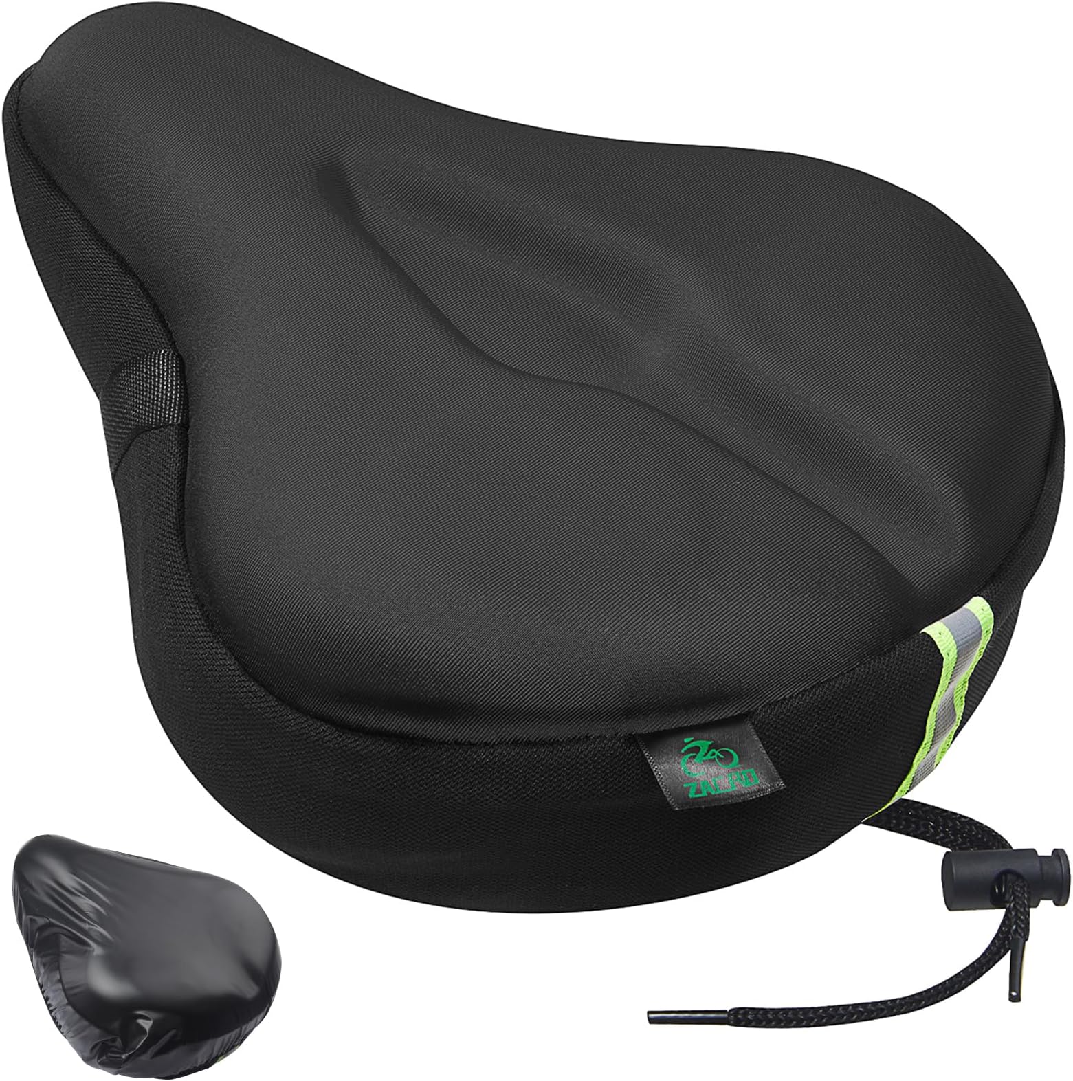 Bike Seat Cushion - Gel Padded Bike Seat Cover for Men Women Comfort, Extra Soft Exercise Bicycle Seat Compatible with Peloton, Outdoor & Indoor Bike Saddles