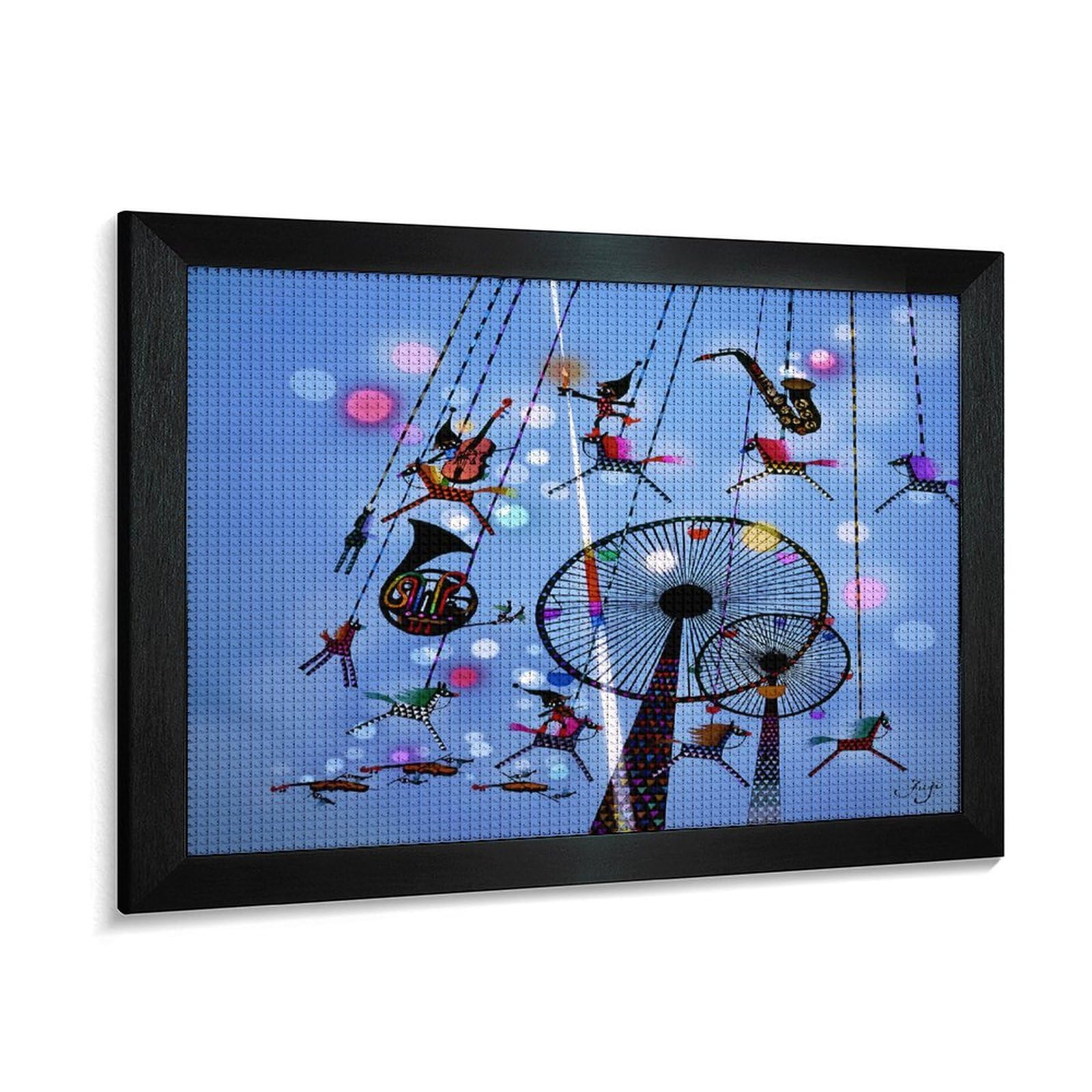 Amazon.co.jp: 藤城清治 メリーゴーランド ダイヤモンド画 5D