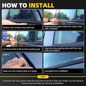 Dasbecan Weatherstrip Window Seal Compatible with Toyota FJ Cruiser 2007-14