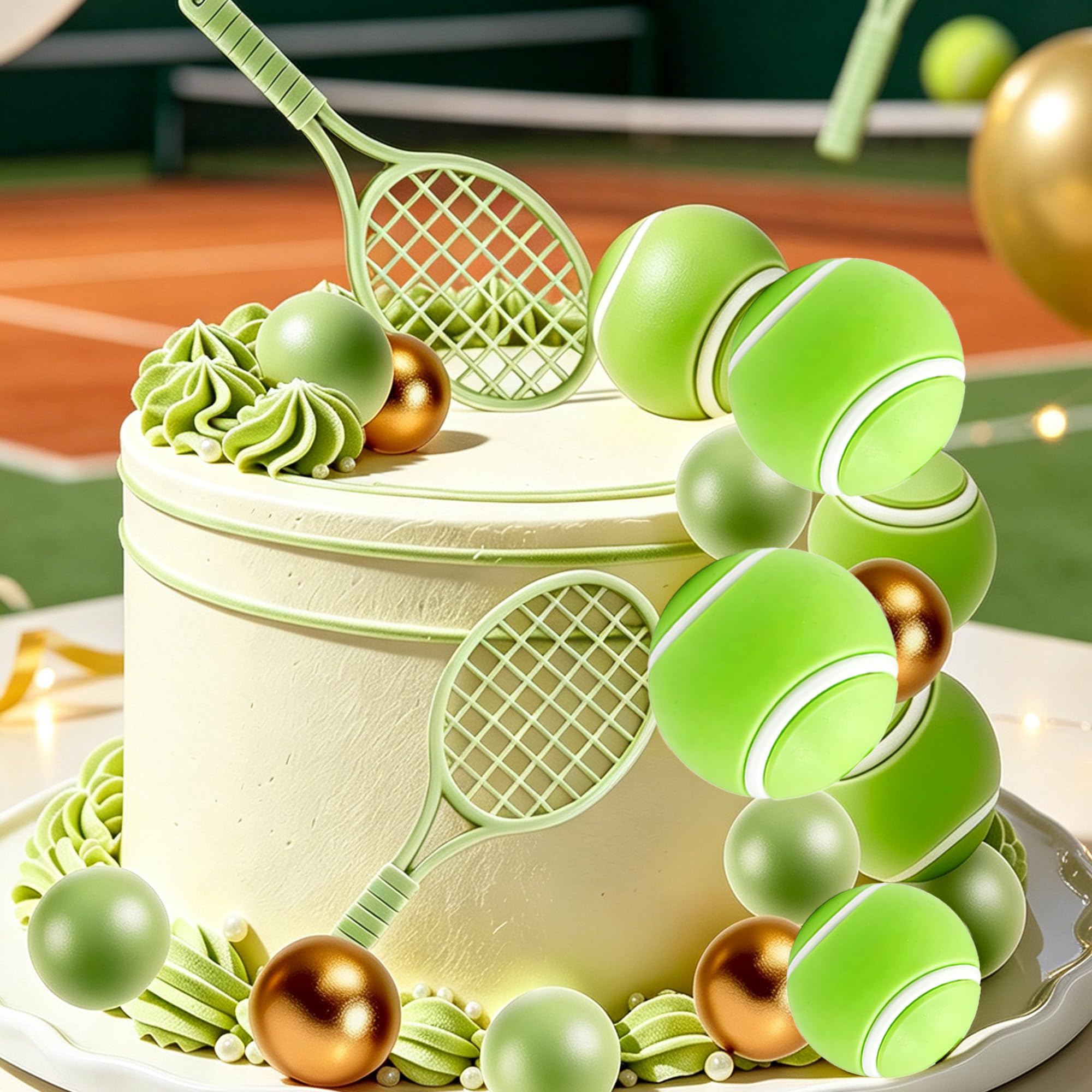 Tennis Themed Cake Topper Tennis Player Cake Decorations