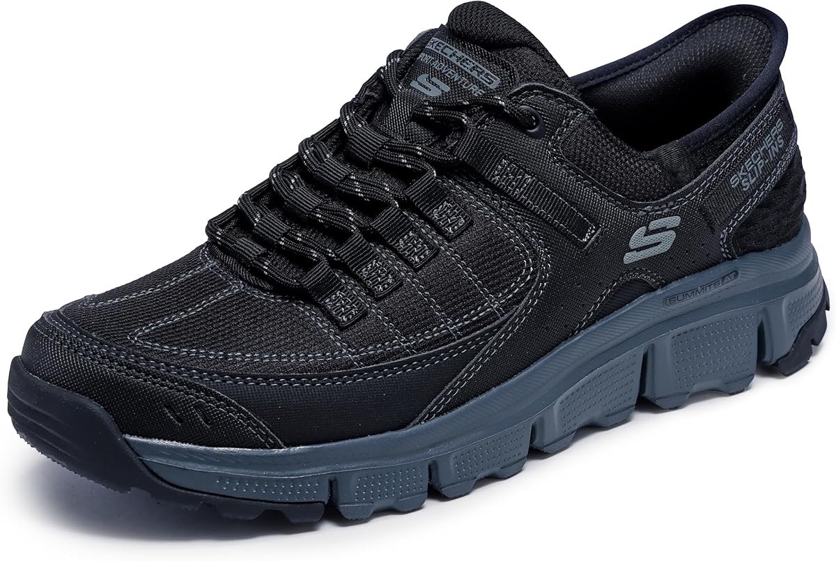 Skechers Men's Summits at Hands Free Slip-in Sneaker,Black/Charcoal,12