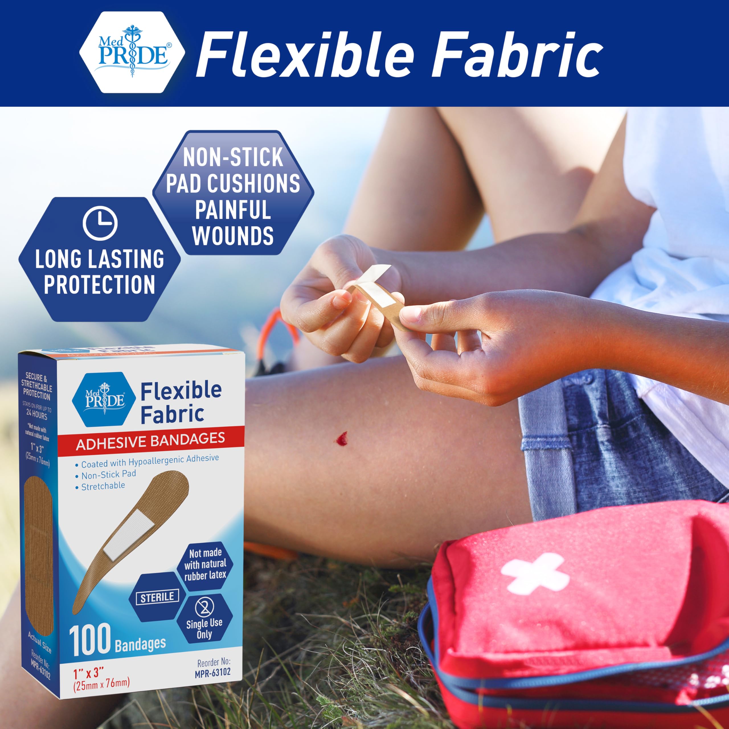 Meditrade 1786 Abe-Lastic Permanent Elastic Medium Stretch Bandage Non-Sterile, 20 Cm Width X 5 M Length (Pack Of 10 7 thumbnail image