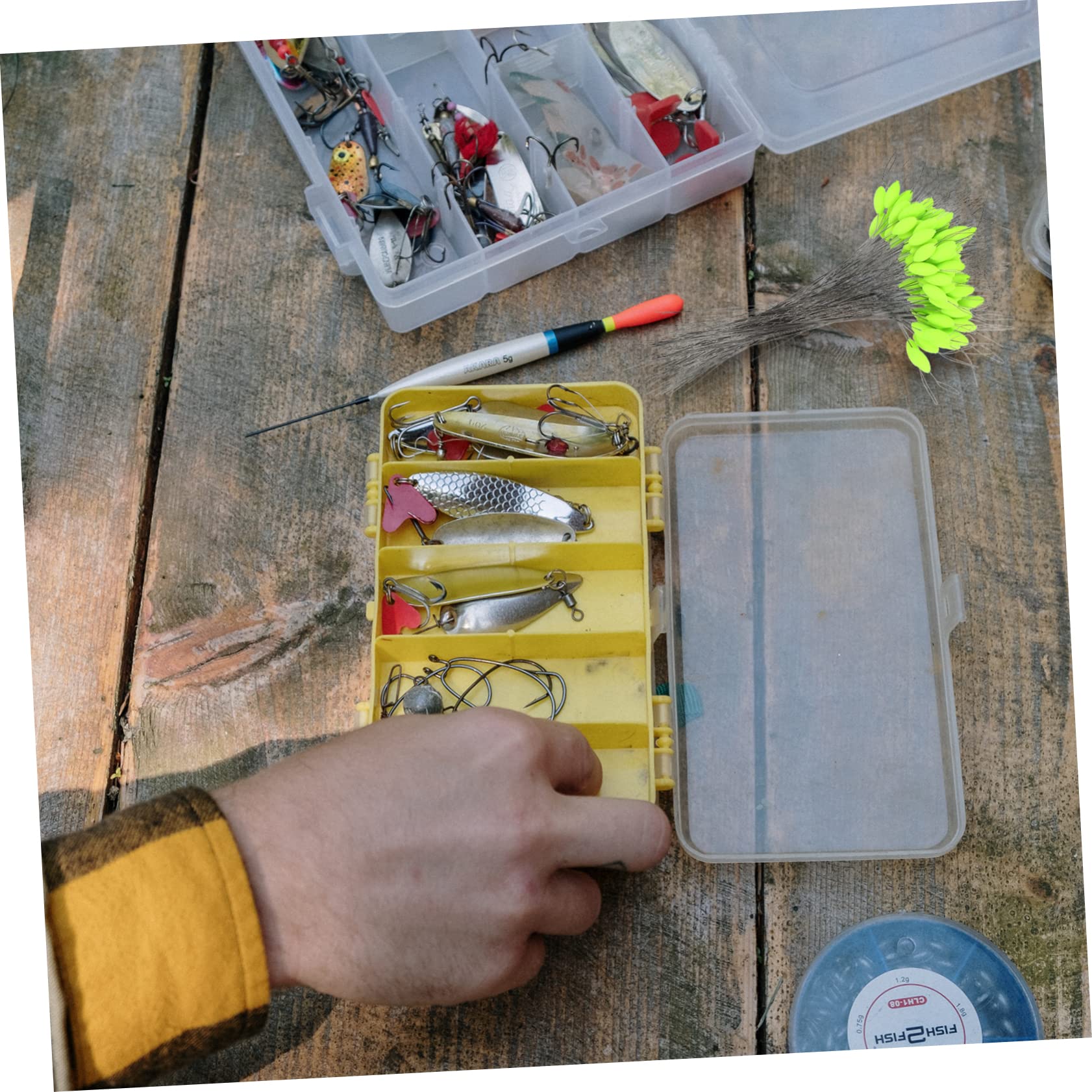 BESPORTBLE Lot De 3 Flotteurs De Pêche Réactifs Ligne en Plastique Couleurs Vives