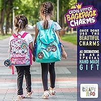 Vista 7 de CRAFTILOO Kits de Punto de Cruz de Gatos para Principiantes. 5 Kits de Punto de Cruz Estampados para Niños. Kits de Needlepoint para Principiantes.