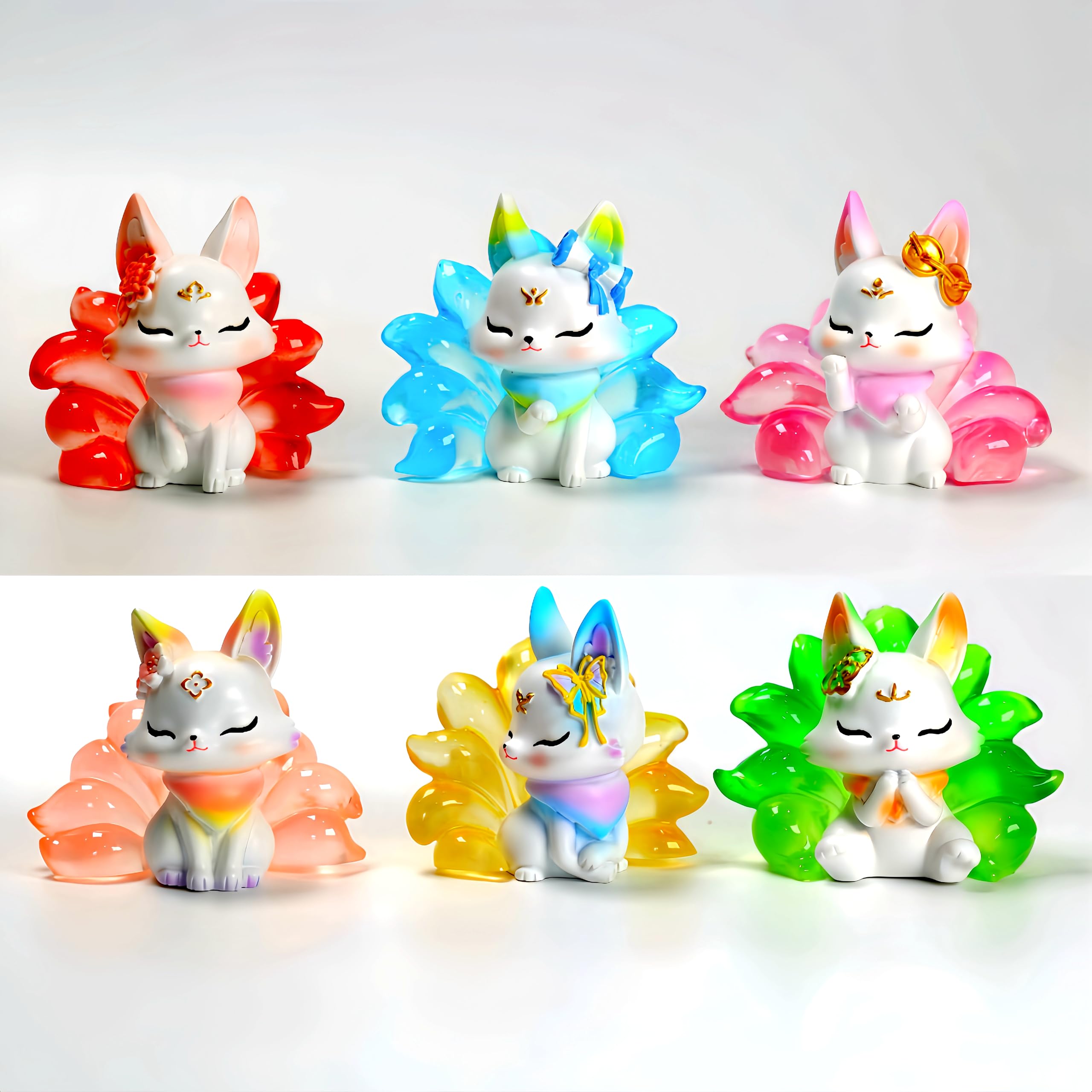 Amazon.com: Zaleny Nine-Tailed Demon Fox Blind Box Popular Mystery