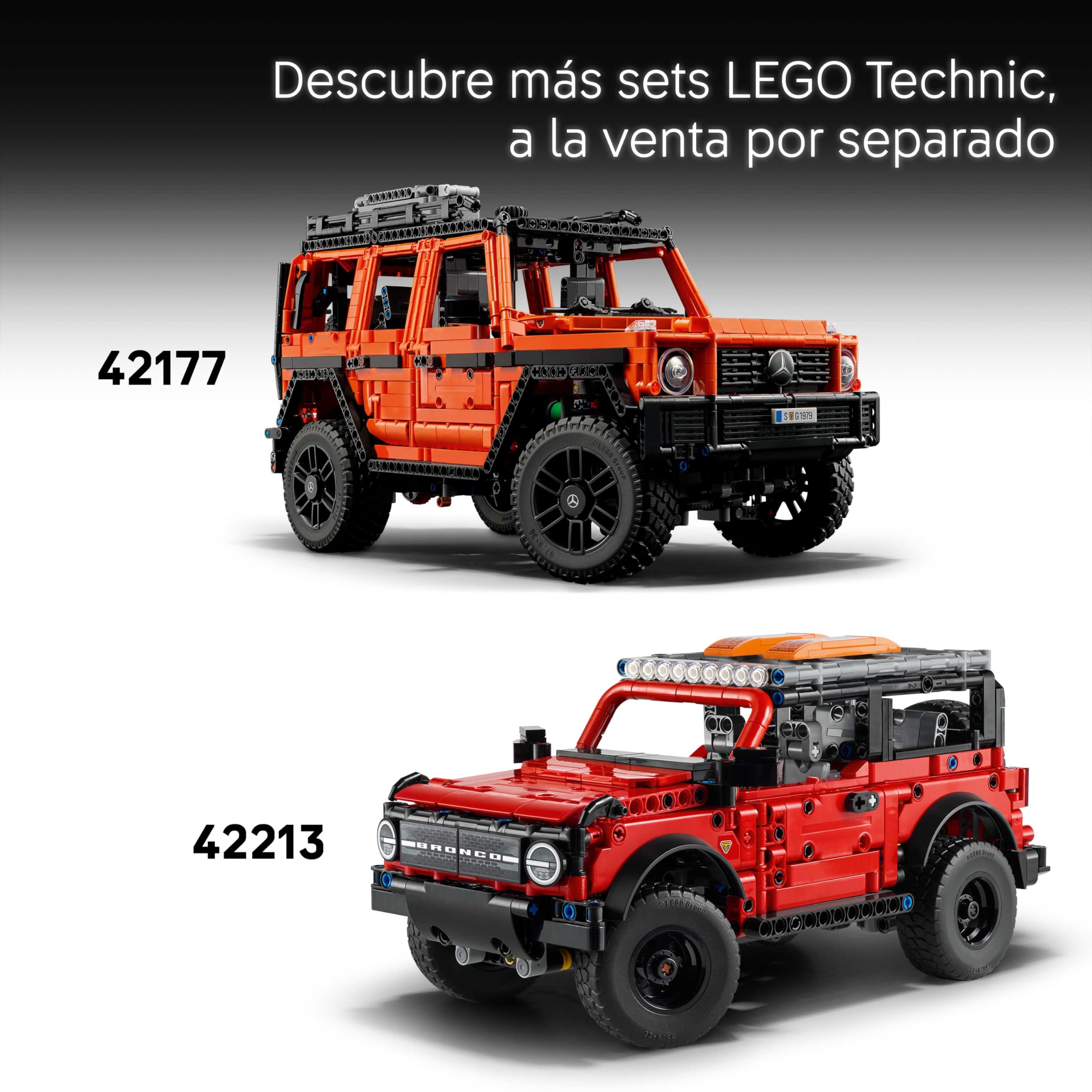 LEGO Technic SUV Jeep Wrangler Rubicon - Maqueta de Coche Todoterreno de Juguete con Motor V6, Dirección y Suspensión - Accesorio de Patito de Goma - Regalo de Cumpleaños para Niños de 10+ Años 42227