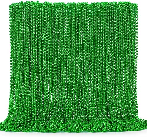 144 collares del día de San Patricio, accesorios de cuentas del día de San Patricio a granel, collares de cuentas del día de San Patricio irlandés,