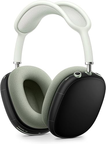 Miniatura 4 de DesignSkinz - Adhesivo protector de vinilo resistente a los arañazos - Compatible con auriculares AirPods Max - Negro de estado sólido Color