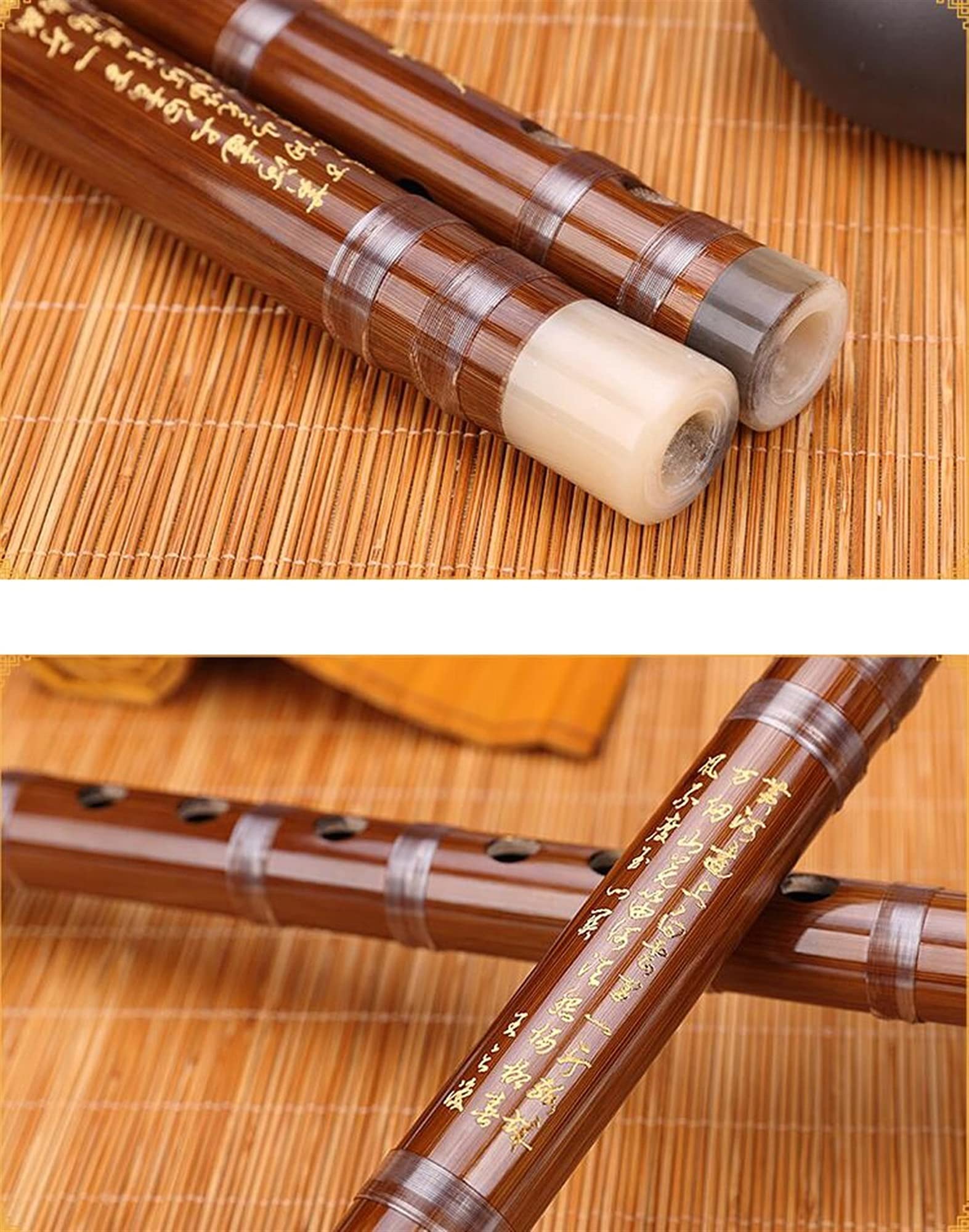 Refinado Profesional de Dizi Chino jugando BAMBOO BAMBÚ BAMBUO FLUTE TRANSVERSIO PARA NIÑOS PARA ADULTADOS PARA PRINCIPIOS(G)