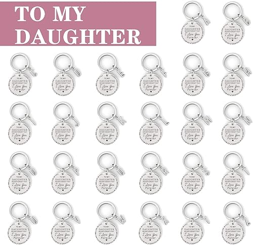 Miniatura 2 de To My Daughter Keychain Gifts From Mom Dad, Encouragement, Inspirational Gifts From Father Mother, Birthday Graduation Gifts
