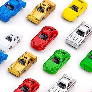 Mini Cars for Kids - Plastic Car Toys Bulk - Easter Egg Fillers - 50 Pcs Little Cars Toys - Tiny Plastic Toys for Goody Ba...