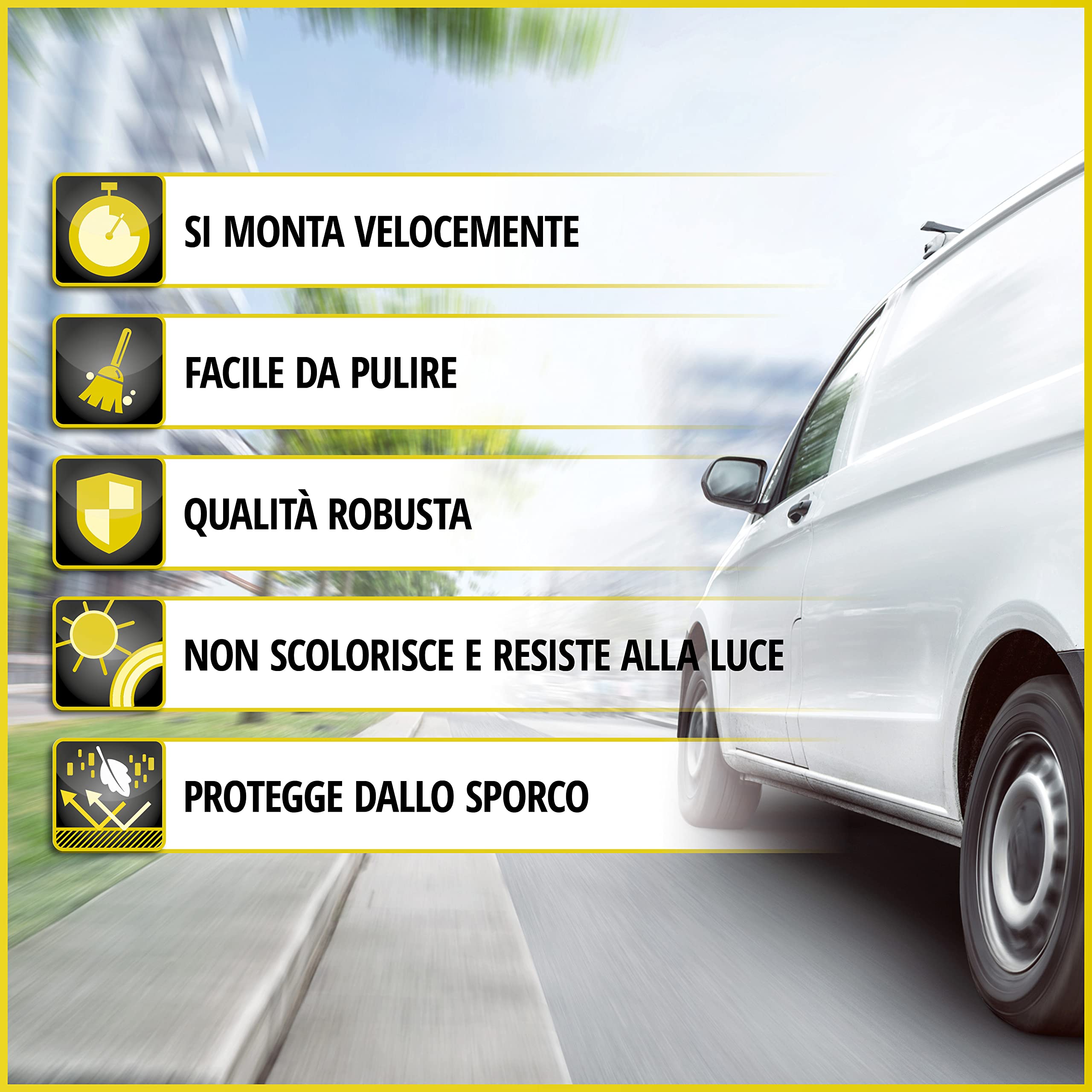 WALSER Transporter coprisedili per auto in tessuto compatibile con Ford Transit, 1 sedile singolo anteriore (bracciolo a destra)