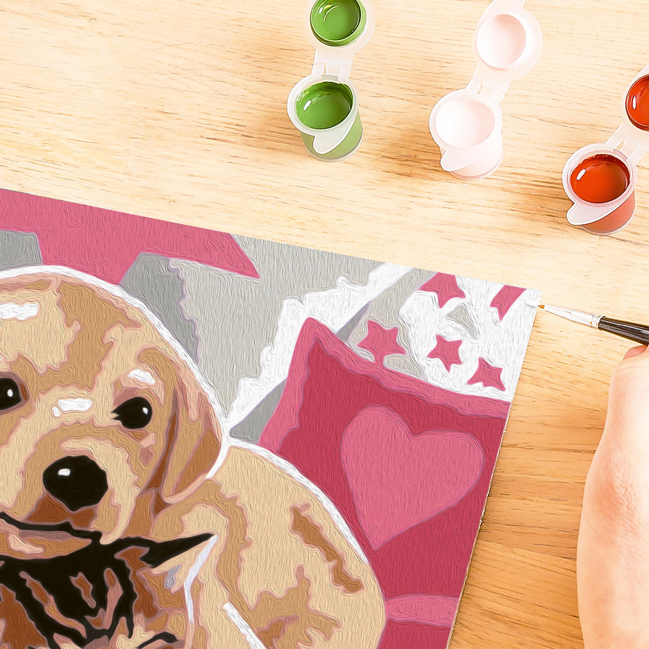 Ravensburger CreArt: Fenicottero – Dipingere con i Numeri per Bambini 7+ Anni, Kit Pittura con Tavole, Cornice, Pennello e Colori Inclusi, 14 x 19 cm, Idee Regalo
