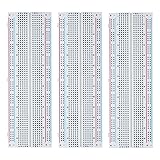 ELEGOO 3er Breadboard 830 Pin Solderless Prototype PCB Board Kit für Arduino Proto Shield Distribution Verbindungsblöcke