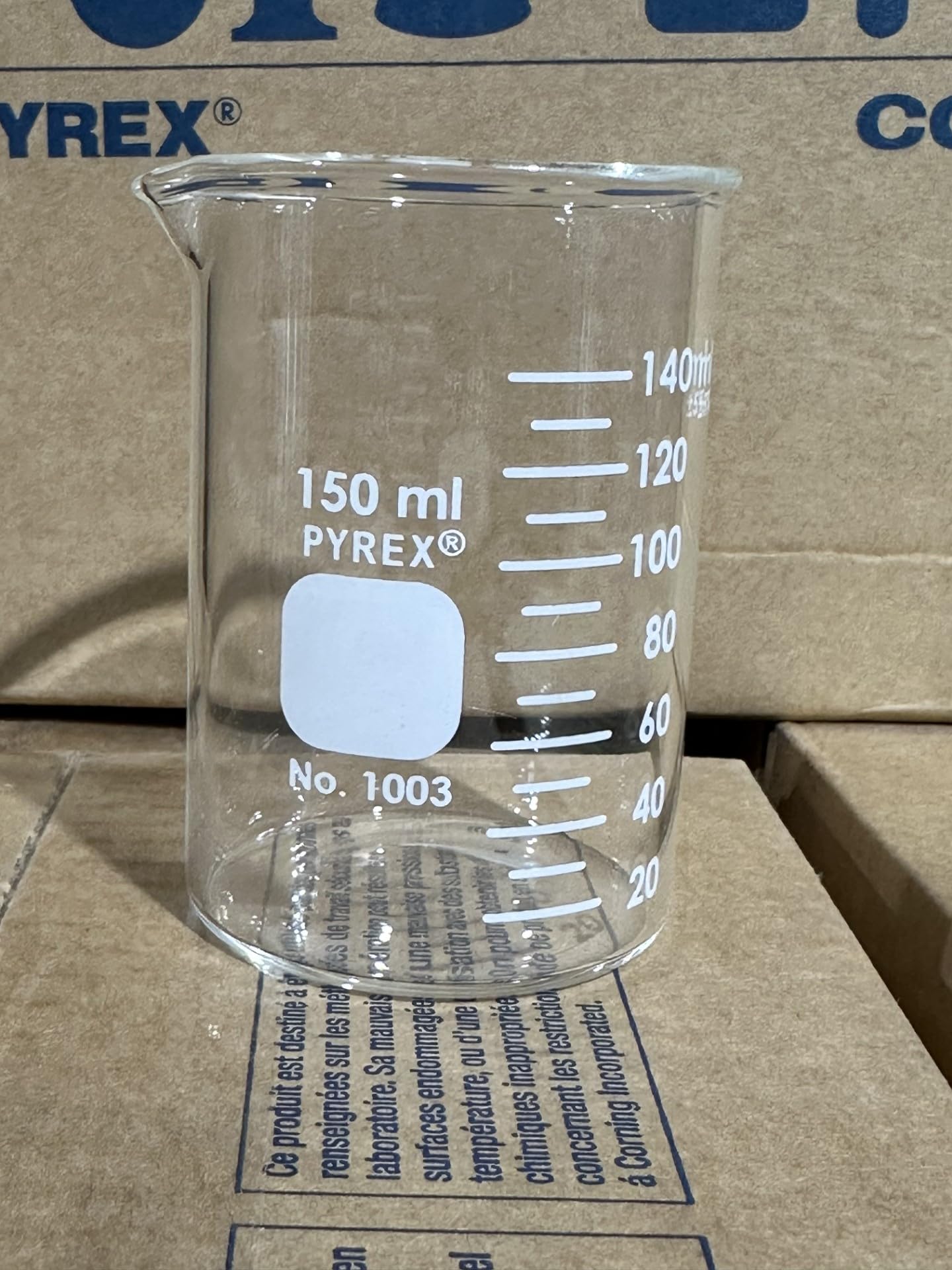 PYREX Heavy Duty Griffin 1003 150mL Beaker Double Scale Graduated; Each : Industrial & Scientific