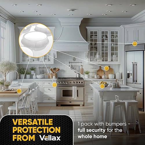 Miniatura 9 de Vellax Parachoques autoadhesivos para puerta de gabinete, 25 piezas de parachoques de goma de silicona transparente que amortiguan el sonido,