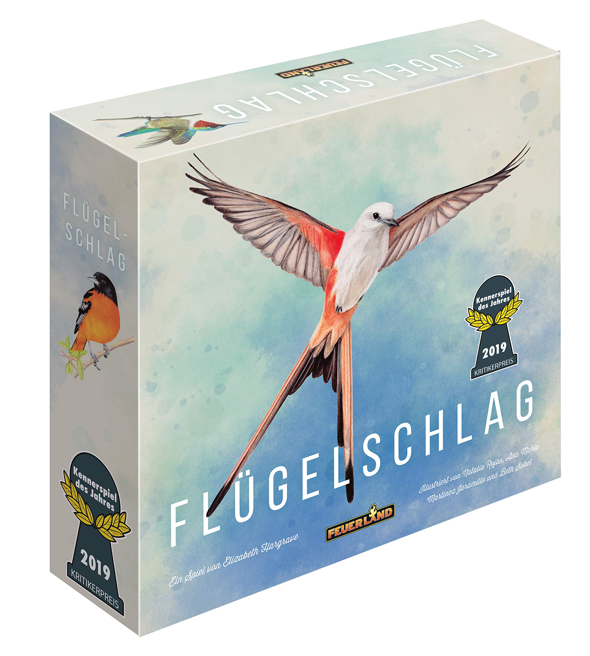 Feuerland Spiele 104-146-901 63558 FLÜGELSCHLAG Brettspiel Deutsche Edition - Kennerspiel des Jahres 2019 (Kritikerpreis) Single