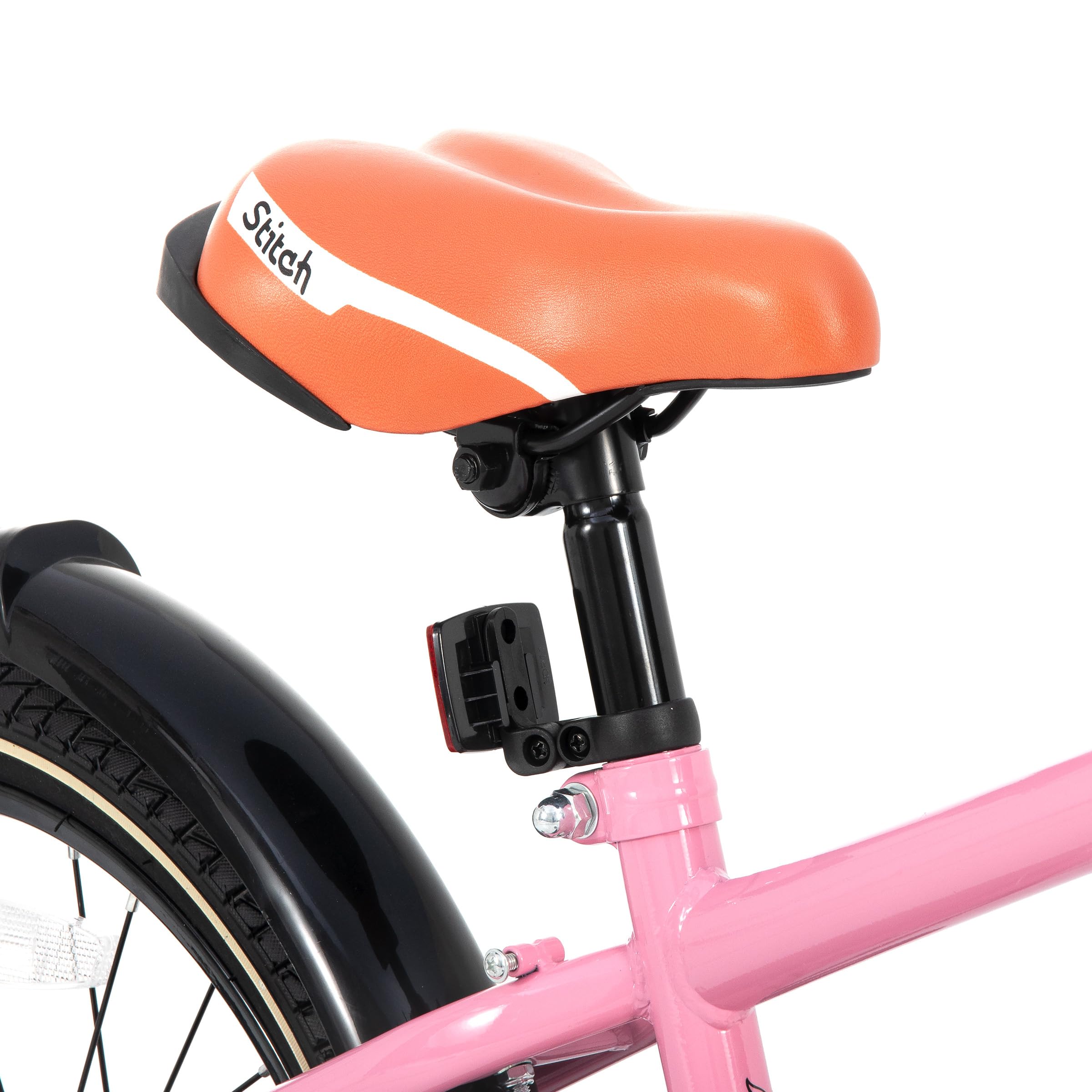 Vélo Vintage 20 Pouces Pour Enfants De 7 à 10 Ans - Stitch - Avec Stabilisateurs Et Béquille - Modèle Rose