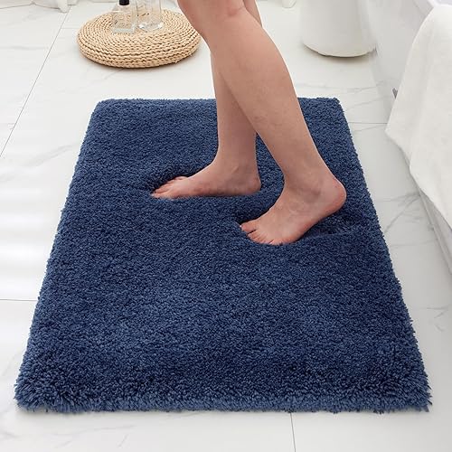 Miniatura 47 de Alfombras de baño antideslizantes lavables de 36 x 24 pulgadas, ultra suaves, gruesas, peludas y absorbentes, tapetes de baño de espuma de alta