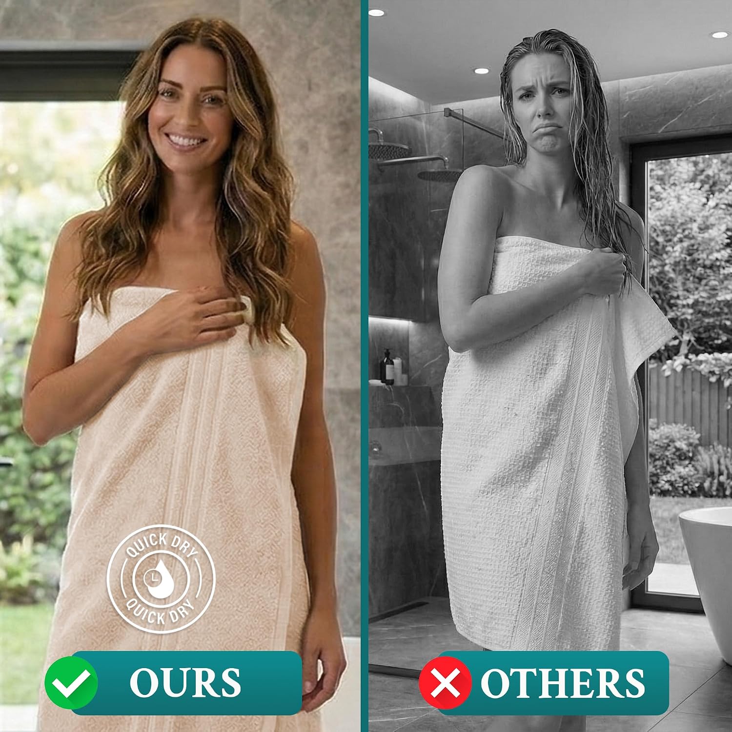 Arconiz Premium Oversized Bath Sheet Towel | 600 GSM Turkish Cotton, Ultra Soft, Fast Drying & Highly Absorbent - Beige