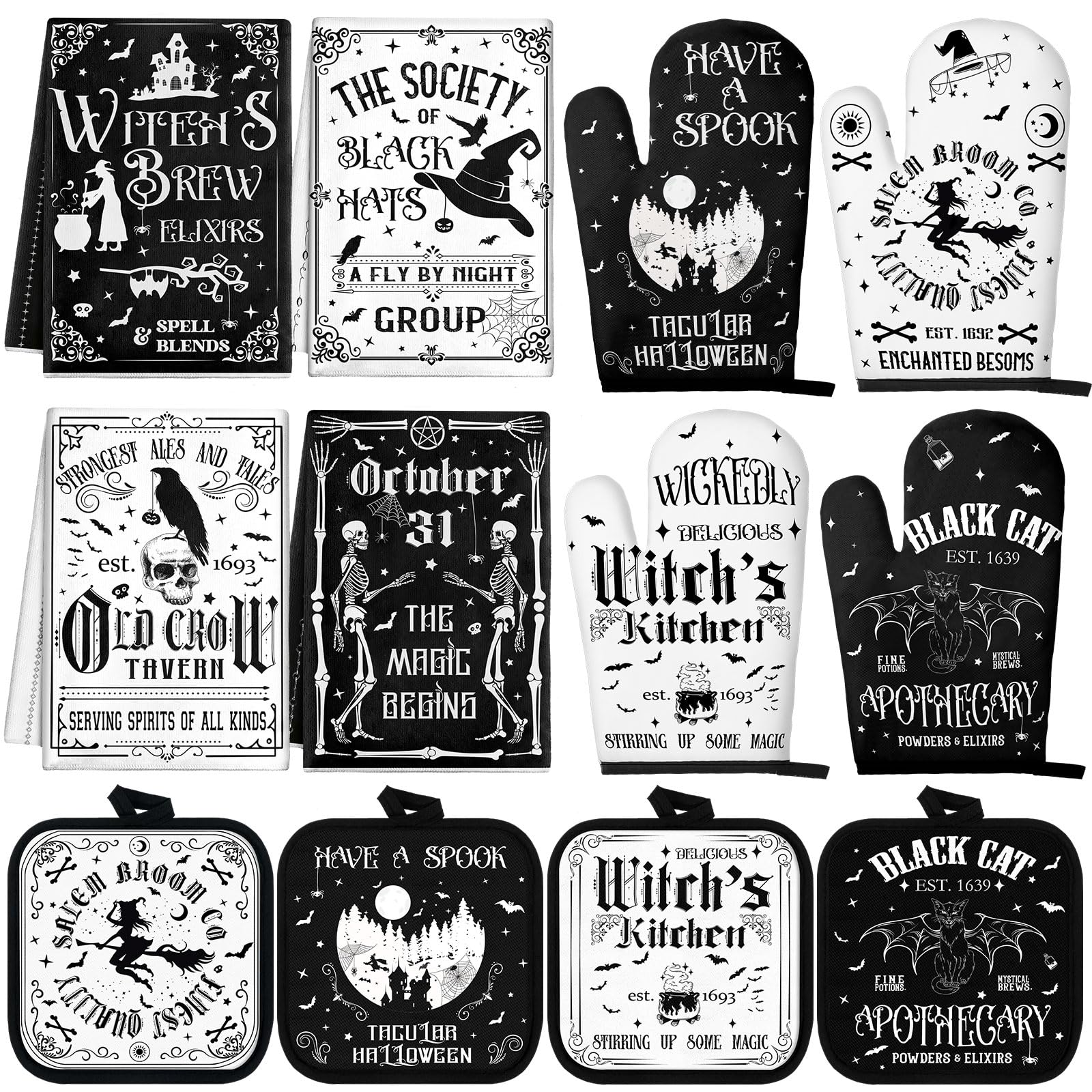 SiliFine Halloween Kitchen Accessories - Set of 12 -18 SiliFine Halloween Kitchen Accessories - Set of 12 -18