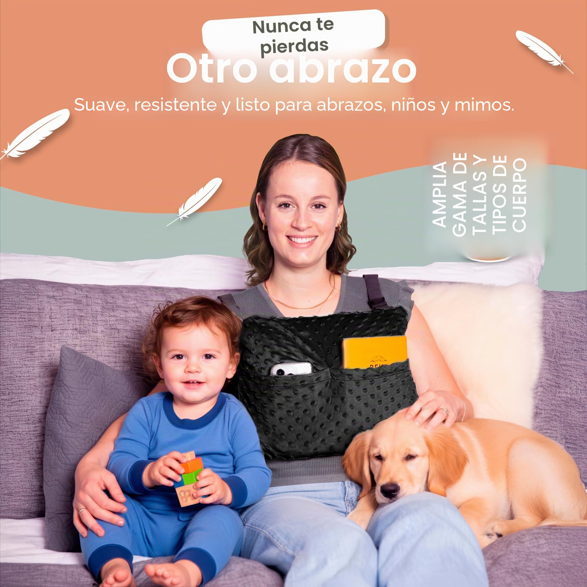MOYOAMA Almohada posmastectomía – Almohada postoperatoria para Coche, reducción y Aumento de Senos, Almohada de Pecho después de cirugía cardíaca, imprescindible para recuperación de mastectomía,