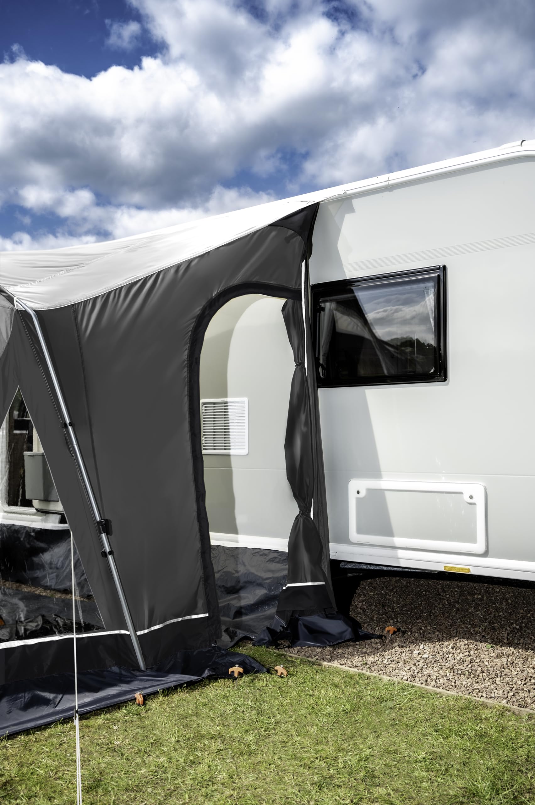 Maypole Stoneleigh Vorzelt, 390 cm, für Wohnwagen und Wohnmobile mit Einer Markisenkanalhöhe von 235 bis 250 cm