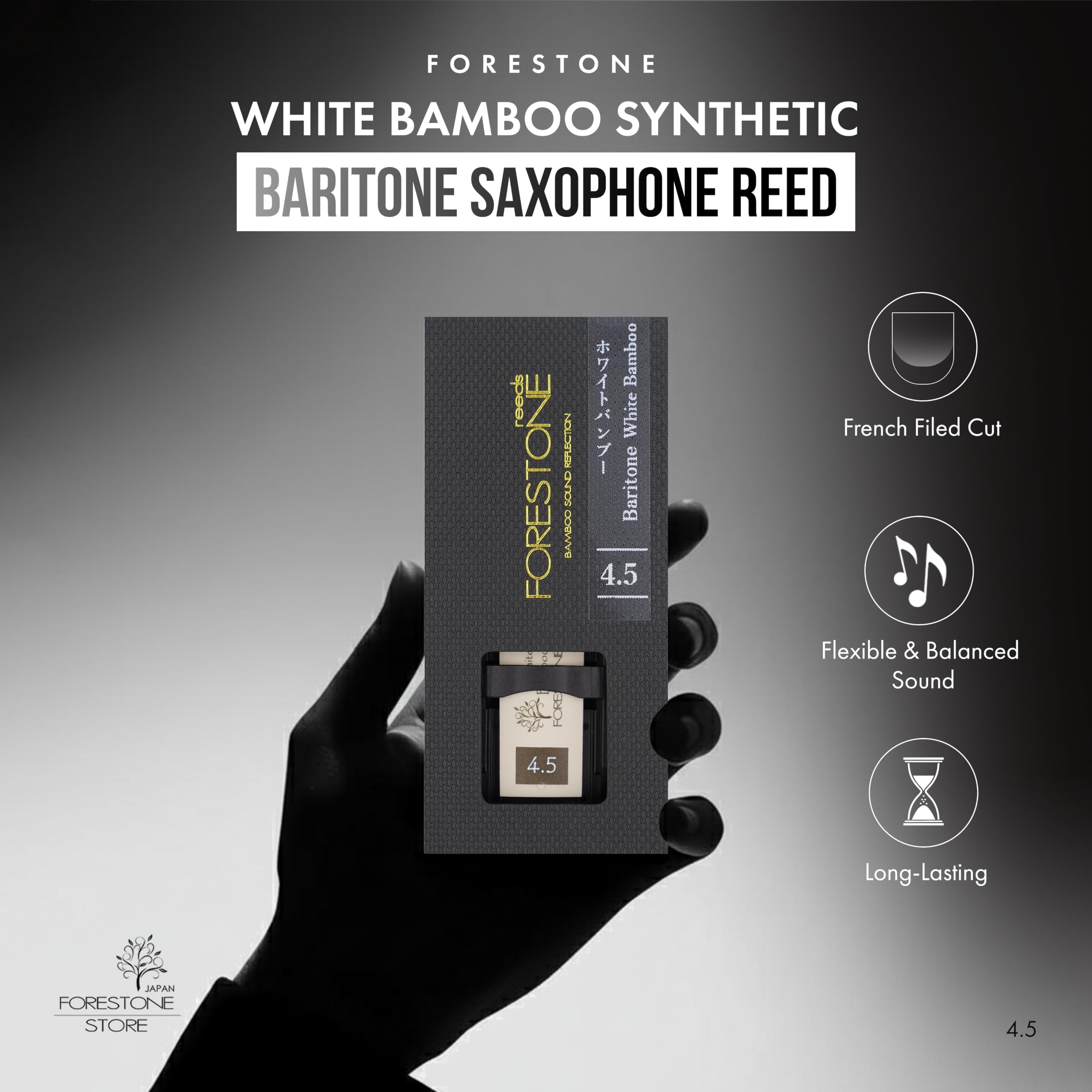 Forestone Anche de saxophone en bambou blanc - Japon - Bambou (4,5)