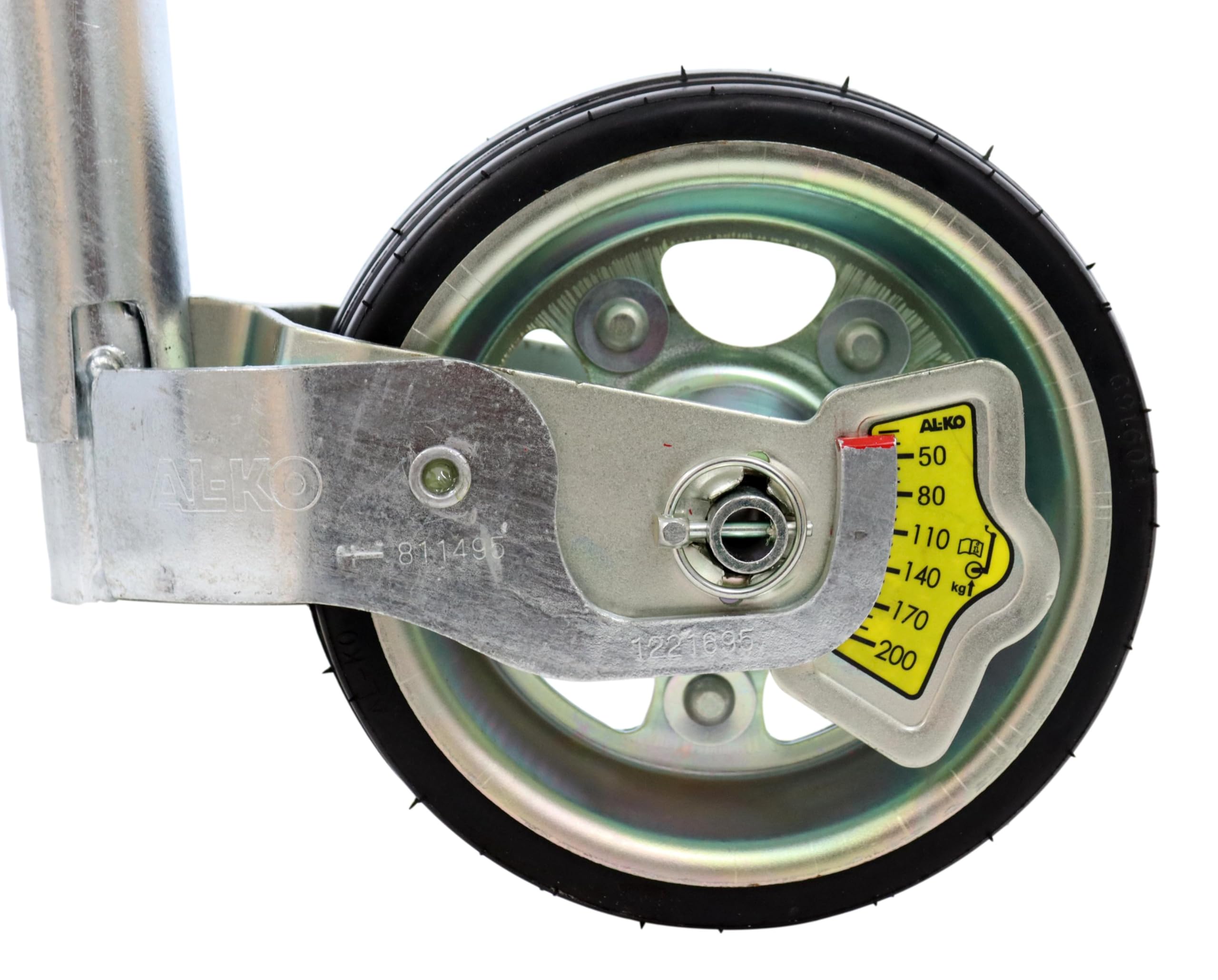 parts4u 300kg Caravanstützrad Stützrad Radlastanzeige Stützlastanzeige Alko Bugrad Pkw 1221695