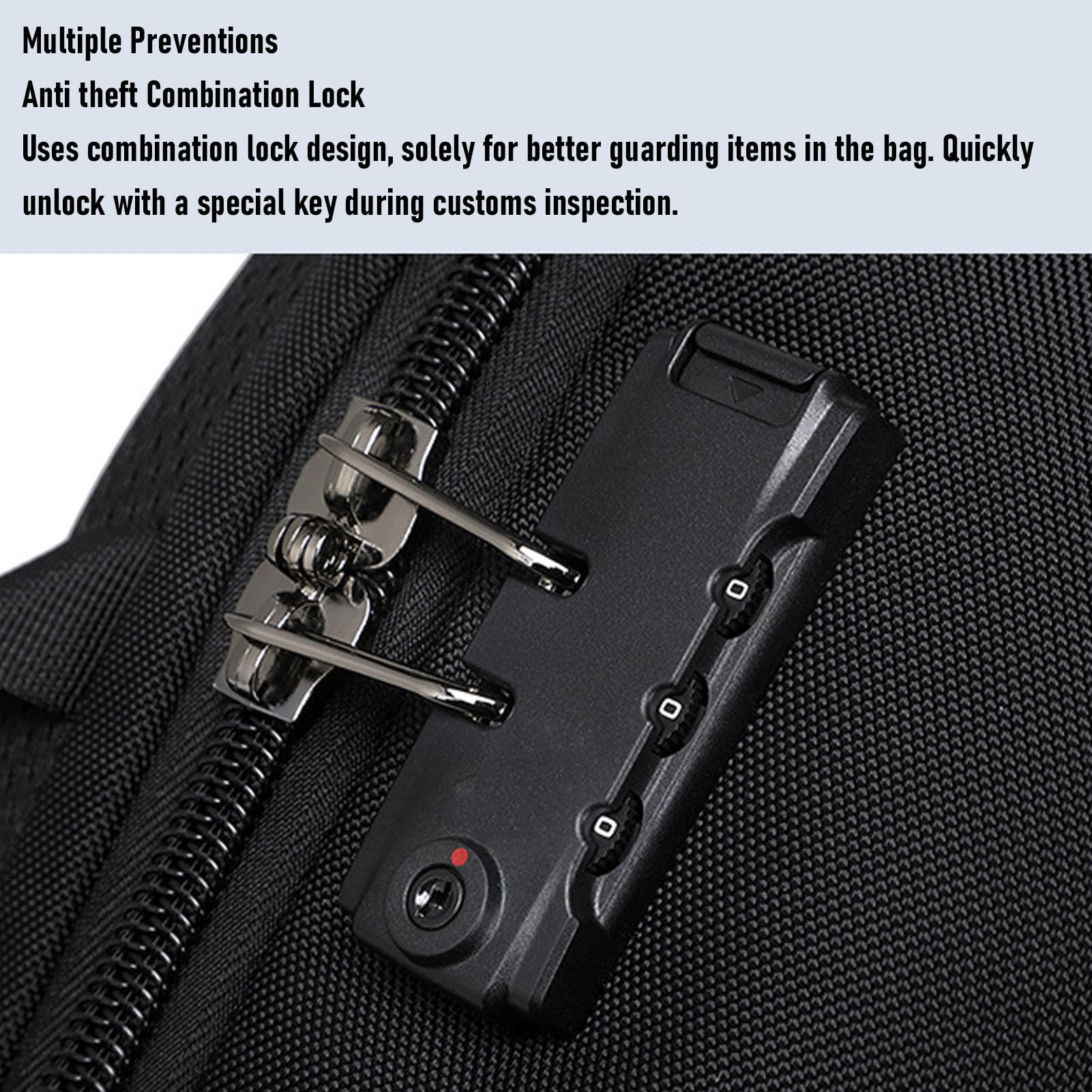 XUMIUZIY Plecak Podróżny Próżniowy, Rozszerzalny Plecak Kompresyjny Próżniowy do Podróży z pompką, blokadą antykradzieżową i Portami USB Typu C, Wodoodporny