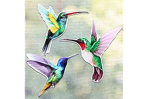 3 Pairs Hummingbird Screen Door Magnets: Double-Sided Patio Magnets for Secure Screen Doors and Windows