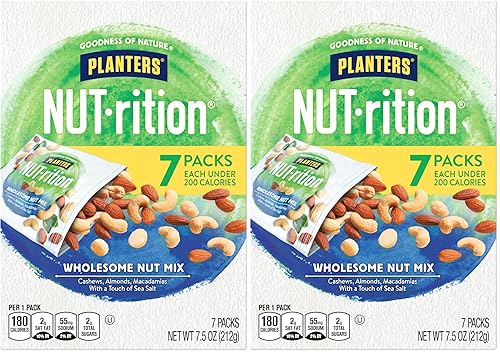 Miniatura 2 de Paquete de Planters Nut-rition Heart Healthy Mix con nueces, caja de 7.5 onzas + mezcla de nueces saludables PLANTERS NUT-rition, con anacardos,