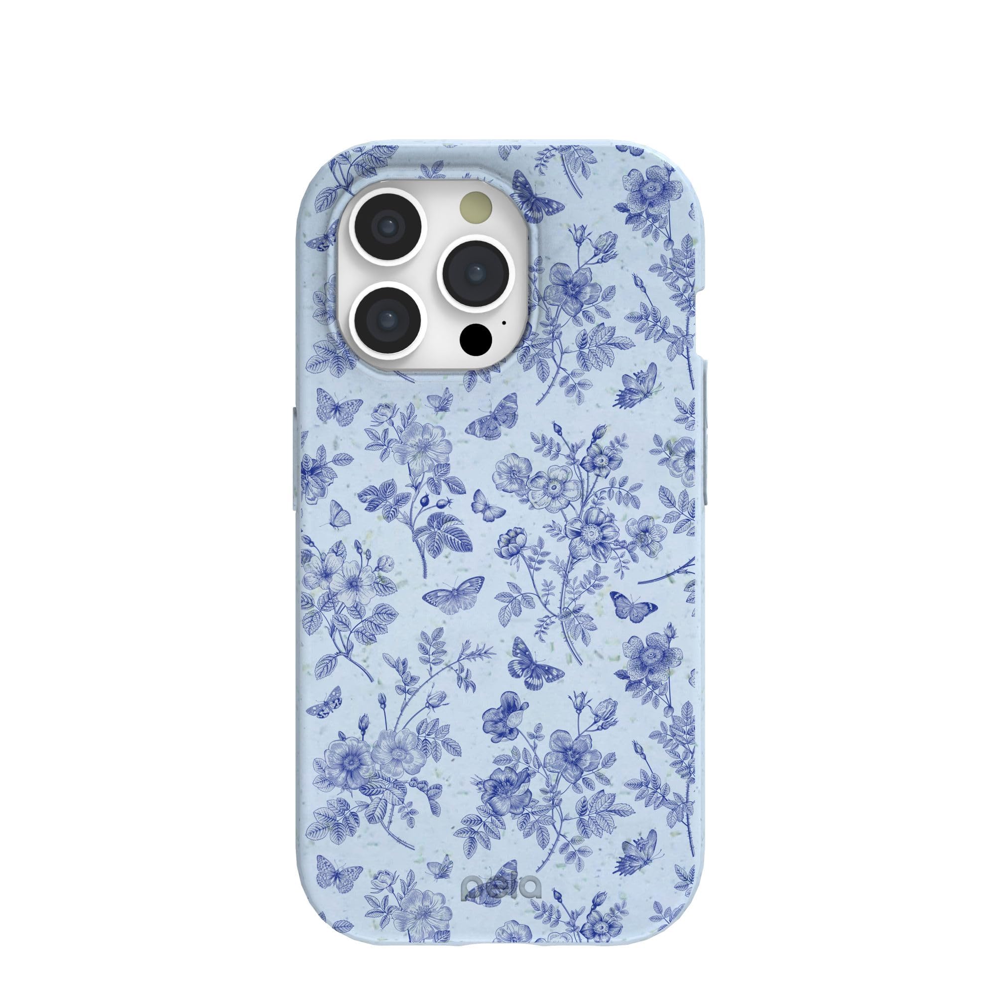 Pela | Phone Case Compatible with iPhone 15 Pro | Limited Edition | Supports Wireless Charging | Cute Eco Friendly | Porcelain