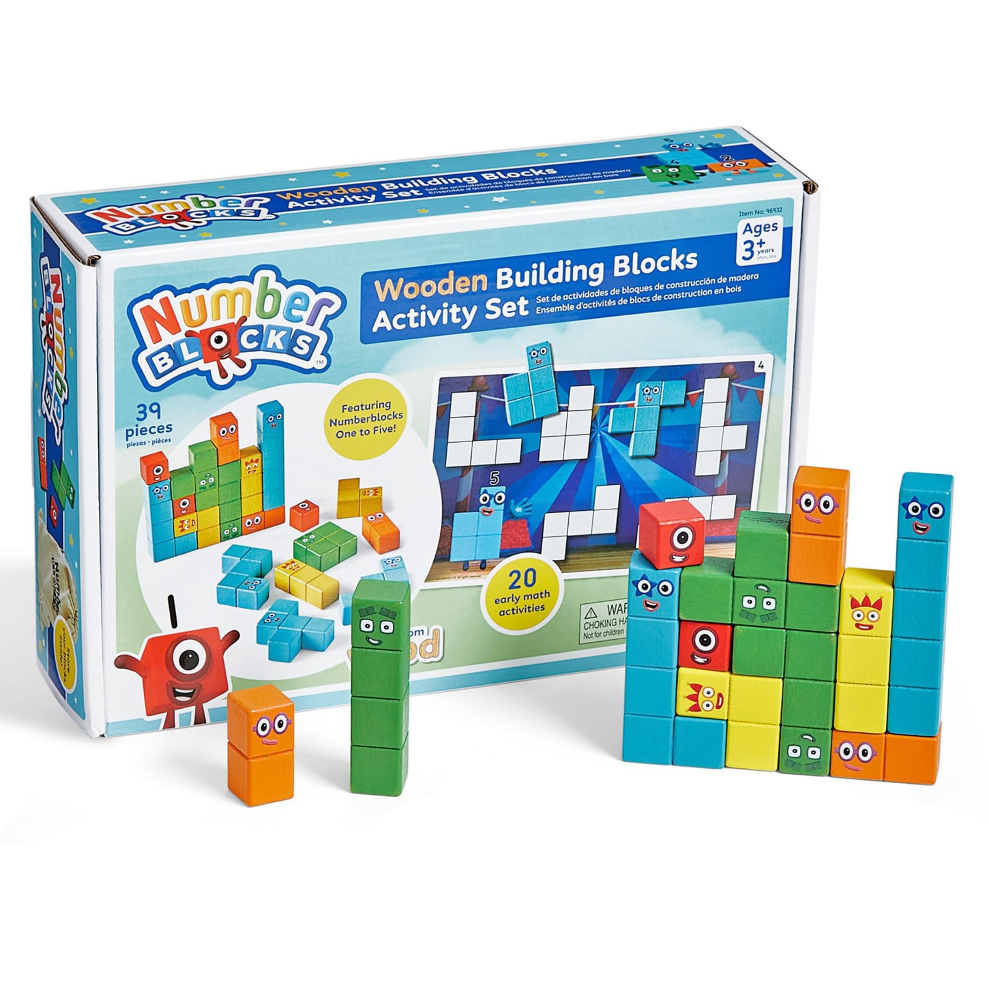 Numberblocks 96932 Wooden Blocks Activity Set Playing Number Educational Toy